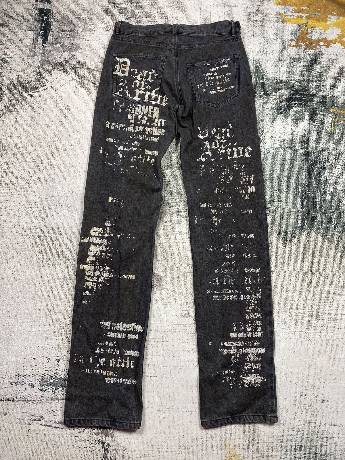 Seditionaries RARE🔥Distressed Japanese Brand In The Attic Size US 29 - 2 Thumbnail