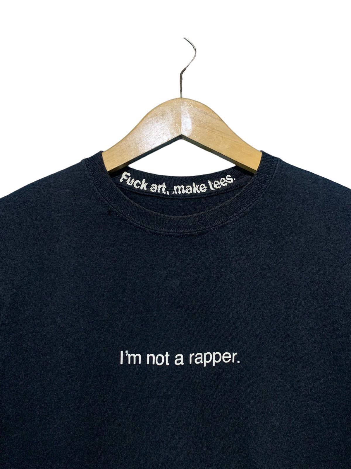 Fuck Art, Make Tees × Rap Tees × Vintage 1990s i’m not rapper distressed longsleeve tee Size US S / EU 44-46 / 1 - 2 Thumbnail