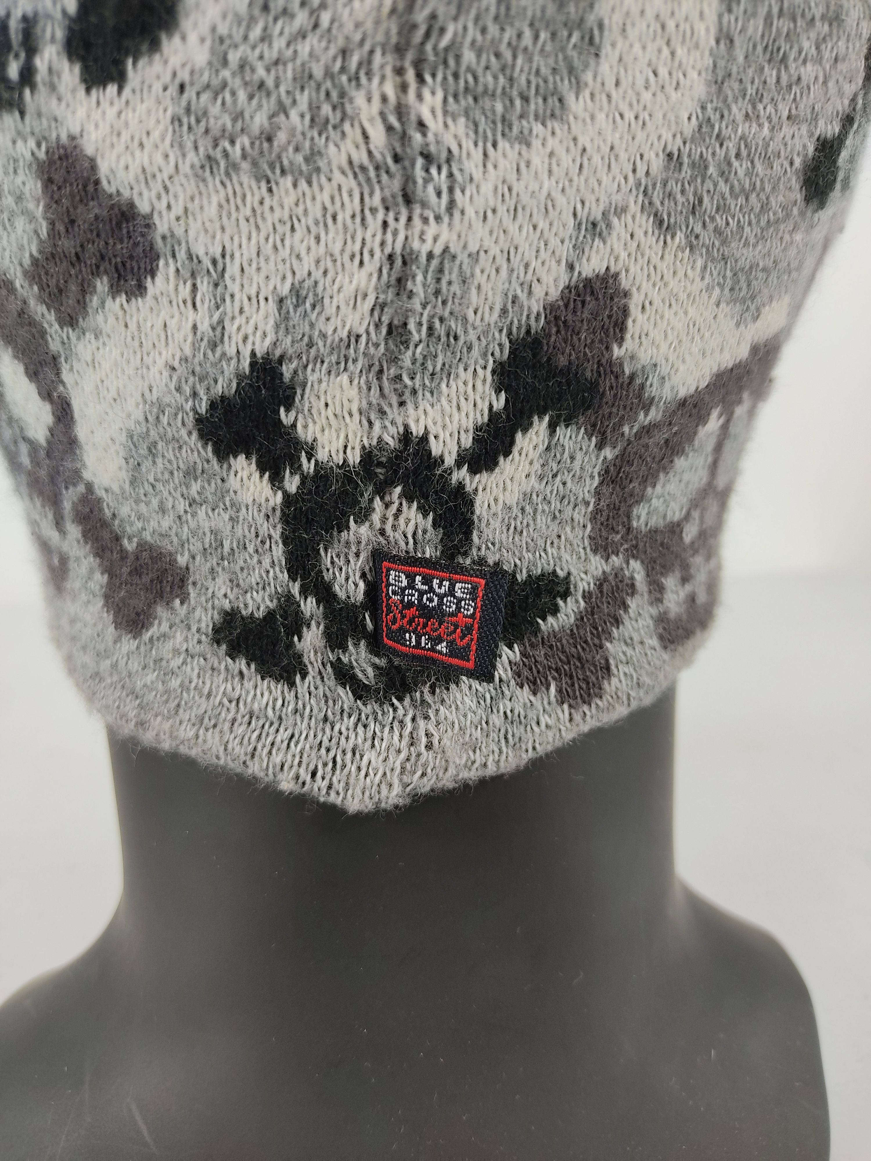 Japanese Brand Japanese Brand Blue Cross Skull Cap / Snow Hat / Snow Cap Size ONE SIZE - 4 Thumbnail