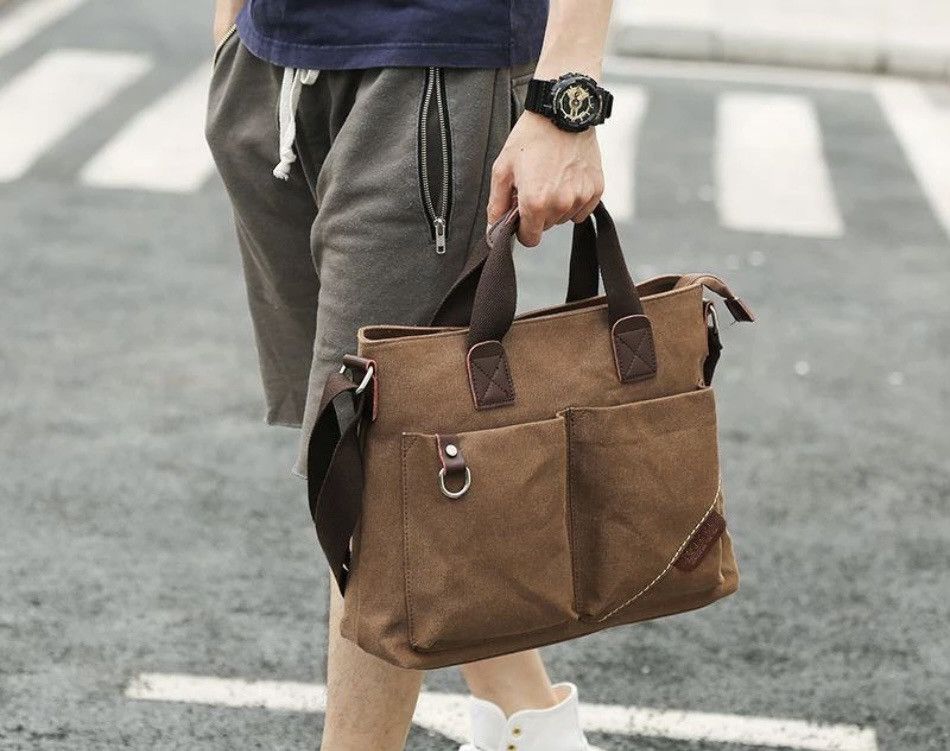 Other Men's trendy canvas business travel bag Size ONE SIZE - 1 Thumbnail