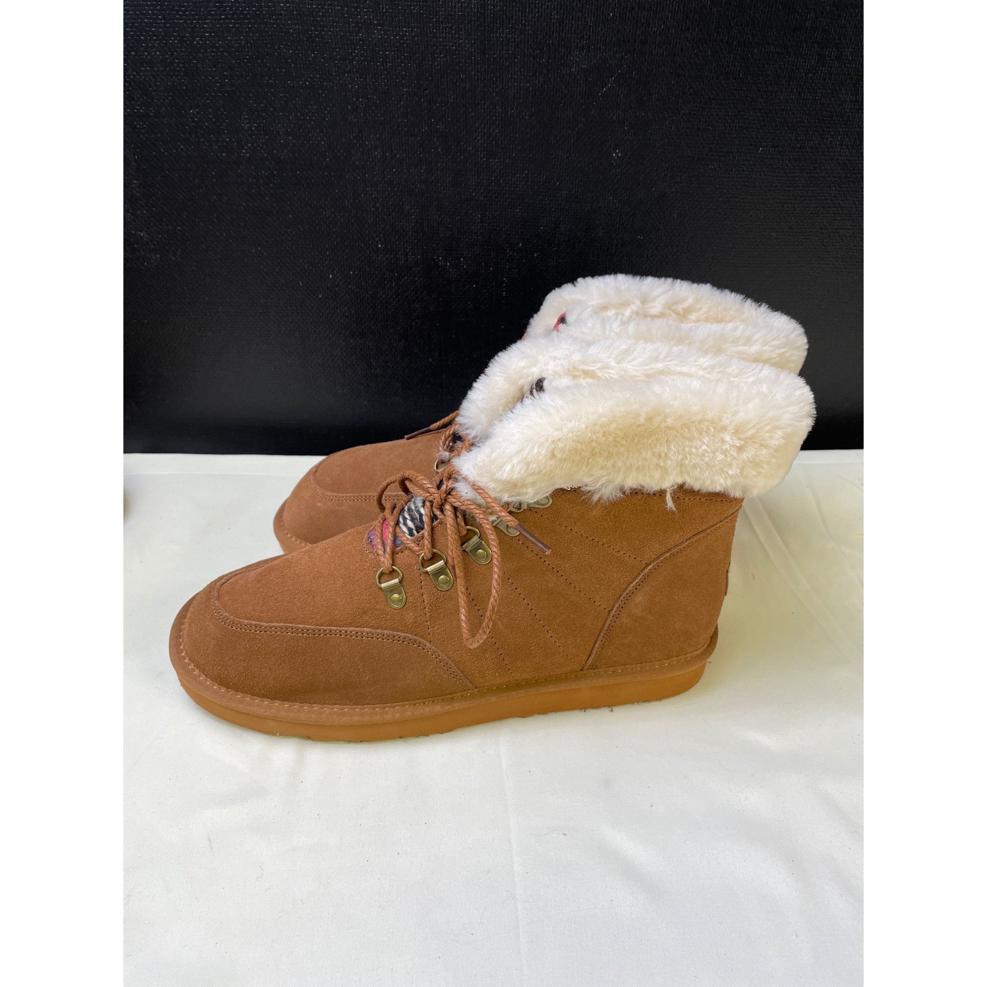 Other Lams Women's Tan Suede Water Stain Resistant Boots shoes Siz Size US 11 / IT 41 - 3 Thumbnail