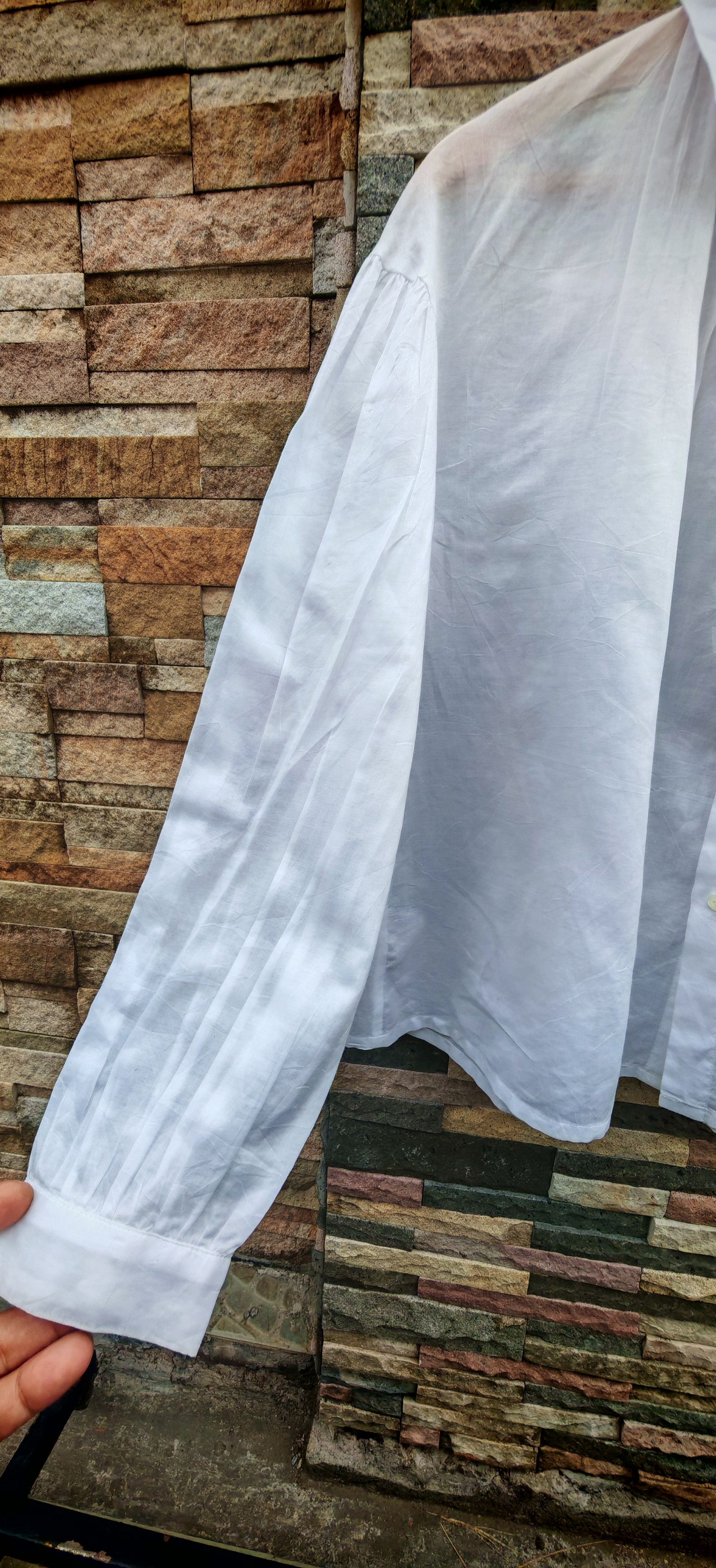 Comme des Garcons Tricot Comme des Garcons oversize white shirt Size S / US 4 / IT 40 - 3 Thumbnail