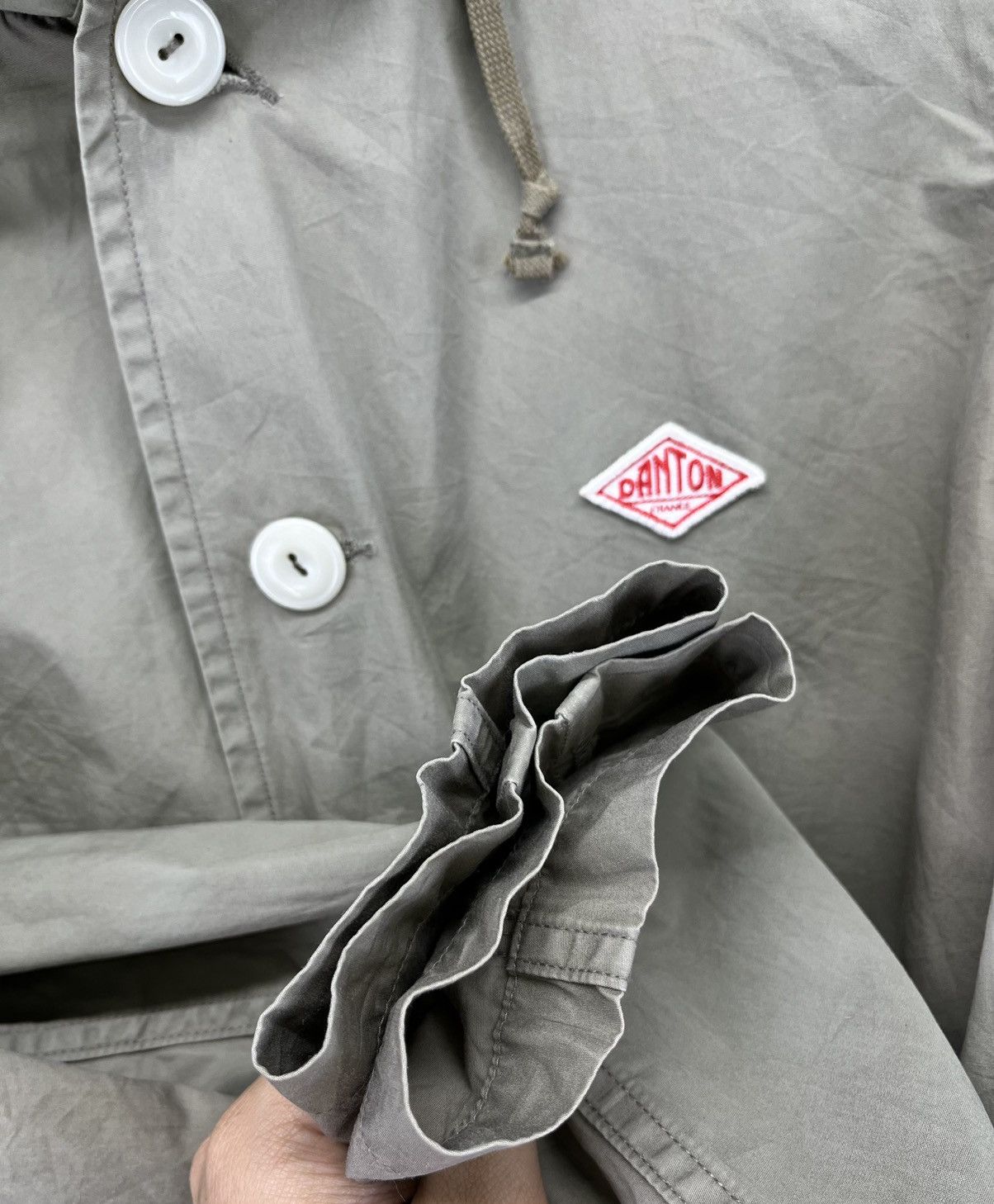 Danton Vintage Danton Vetement Hooded Button Up Light Jacket Size XS / US 0-2 / IT 36-38 - 12 Thumbnail
