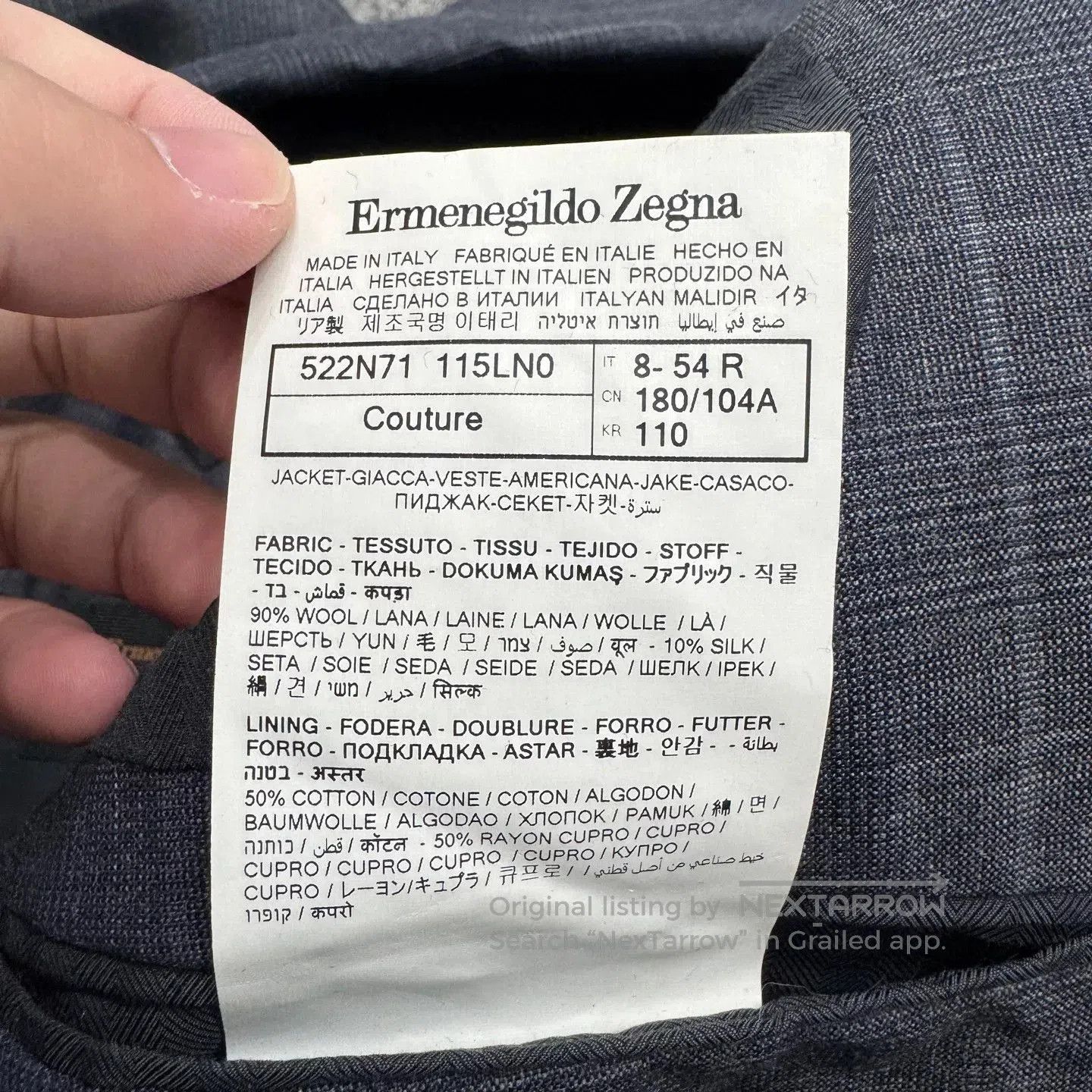 Ermenegildo Zegna Ermenegildo Zegna XXX Check Wool Blazer. Size US L / EU 52-54 / 3 - 4 Thumbnail