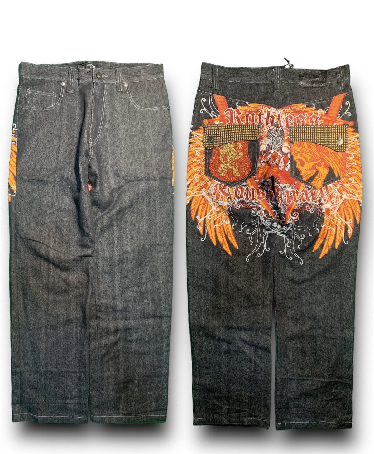 image of Very Vintage Denim Jeans in Black, Men's (Size 32)