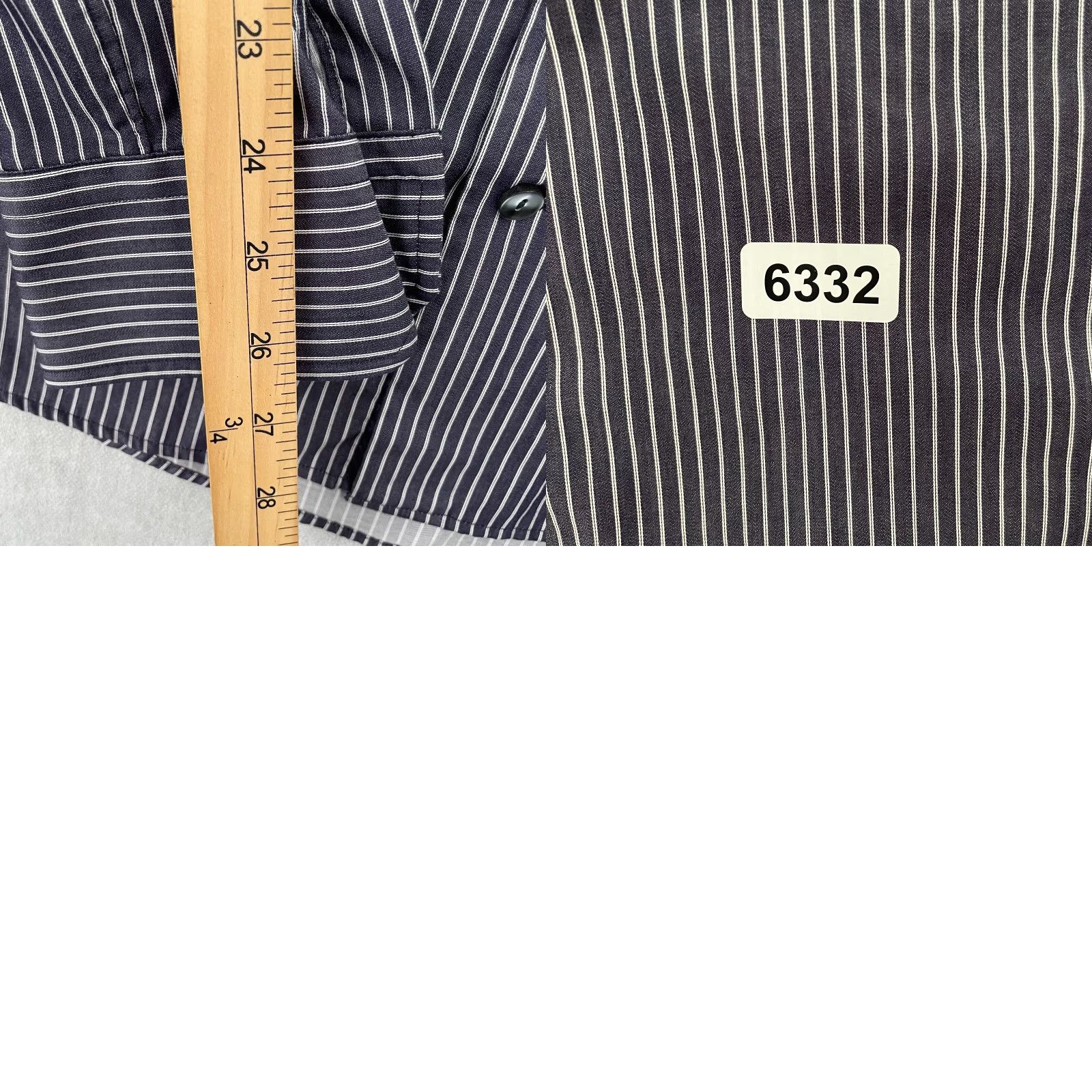 Eton Vintage Eton Dress Shirt Men’s Long Sleeve Purple Stripe Slim Fit 16.5/42 Business Casual Size 42R - 8 Thumbnail