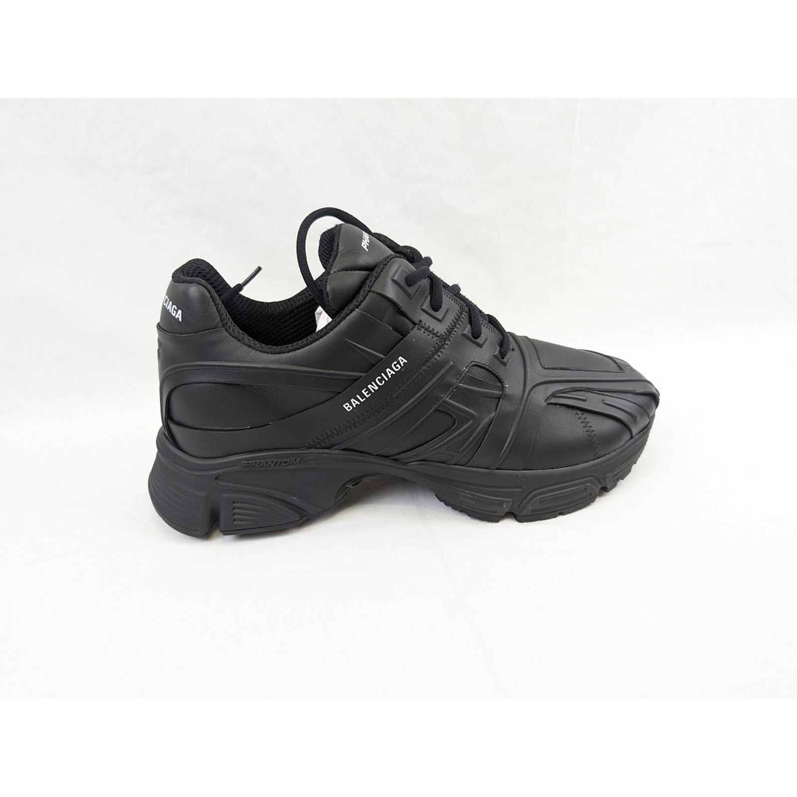 Balenciaga o1rshd1 Nappa Silk Phantom Sneakers in Black Size US 11 / EU 44 - 3 Thumbnail