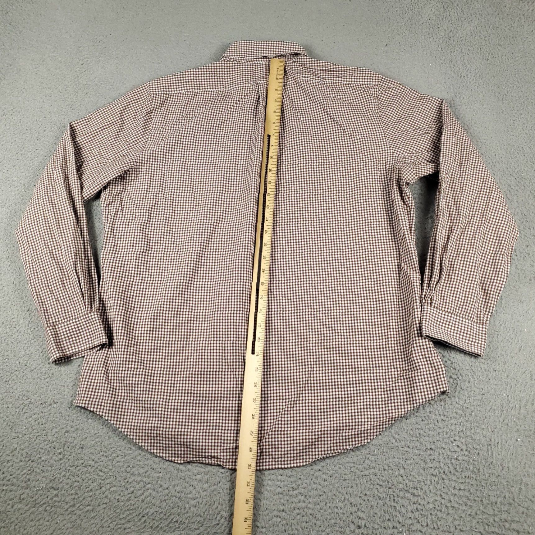 Ralph Lauren VINTAGE Ralph Lauren Shirt Mens Large Brown Check Pony Button-Up Long Sleeve Size US L / EU 52-54 / 3 - 6 Thumbnail