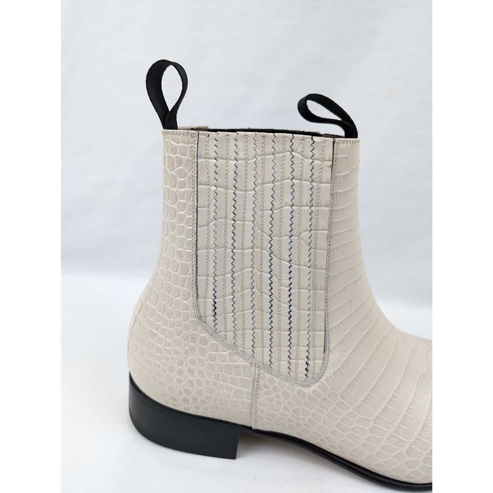 Tom Ford o1rshd1 Alligator-embossed Leather Boots in Ivory Size US 13 / EU 46 - 4 Thumbnail