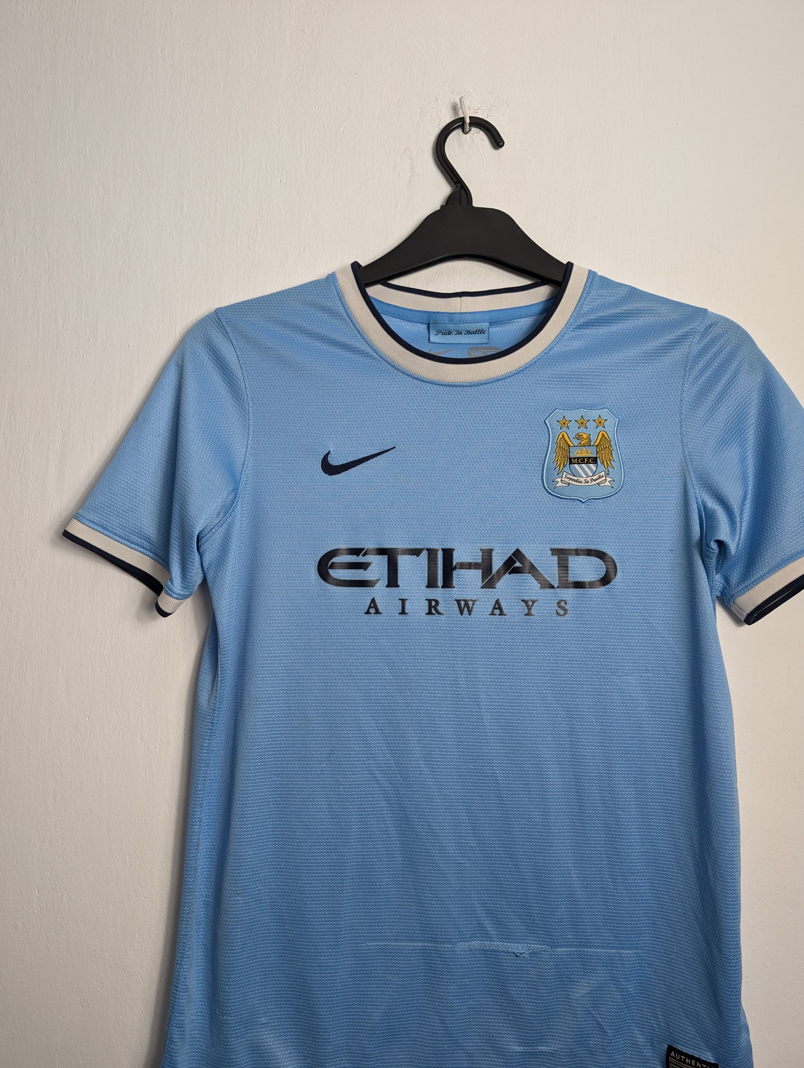 Nike Manchester City 2013/2014 Home Football Shirt Nike Size US S / EU 44-46 / 1 - 2 Thumbnail