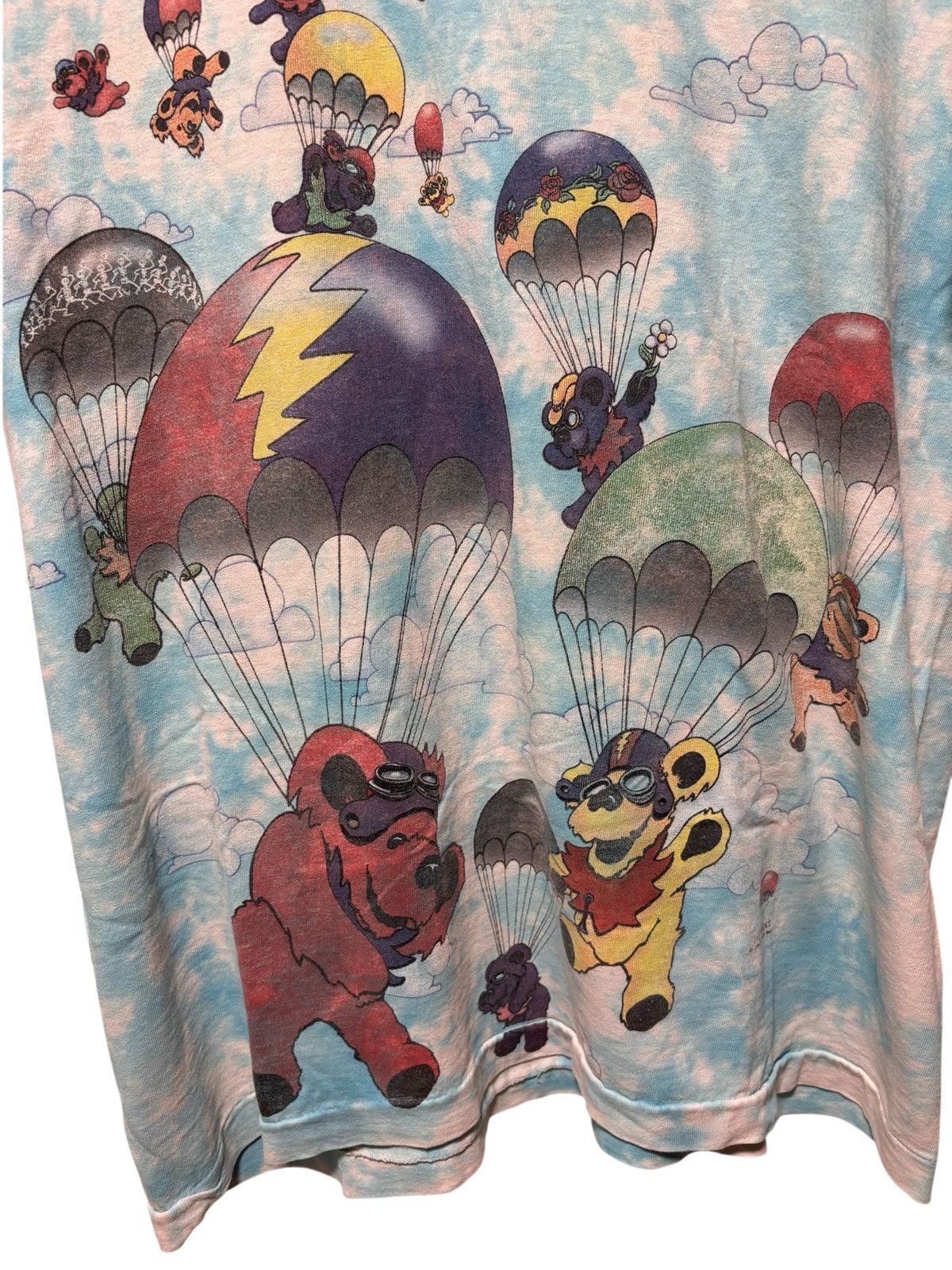 Grateful Dead × Liquid Blue Vintage 1993 Grateful Dead T Shirt SZ L Skydiving Bears AOP Size US L / EU 52-54 / 3 - 3 Thumbnail