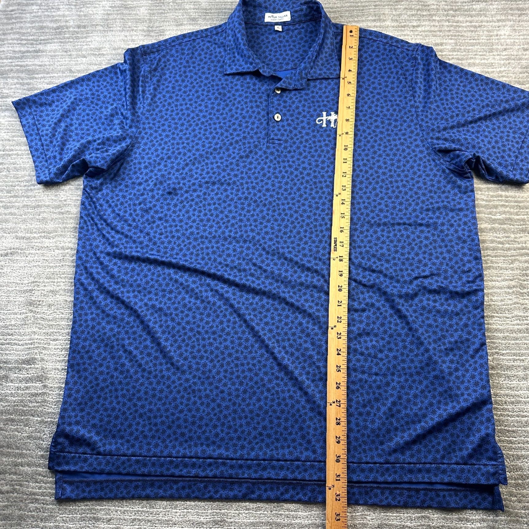 Peter Millar Peter Millar Polo Shirt Mens XL Blue All Over Print Golf Summer Comfort Polo Shirt Mens XL Blue All Over Print Golf Summer Comfort Size US XL / EU 56 / 4 - 8 Thumbnail