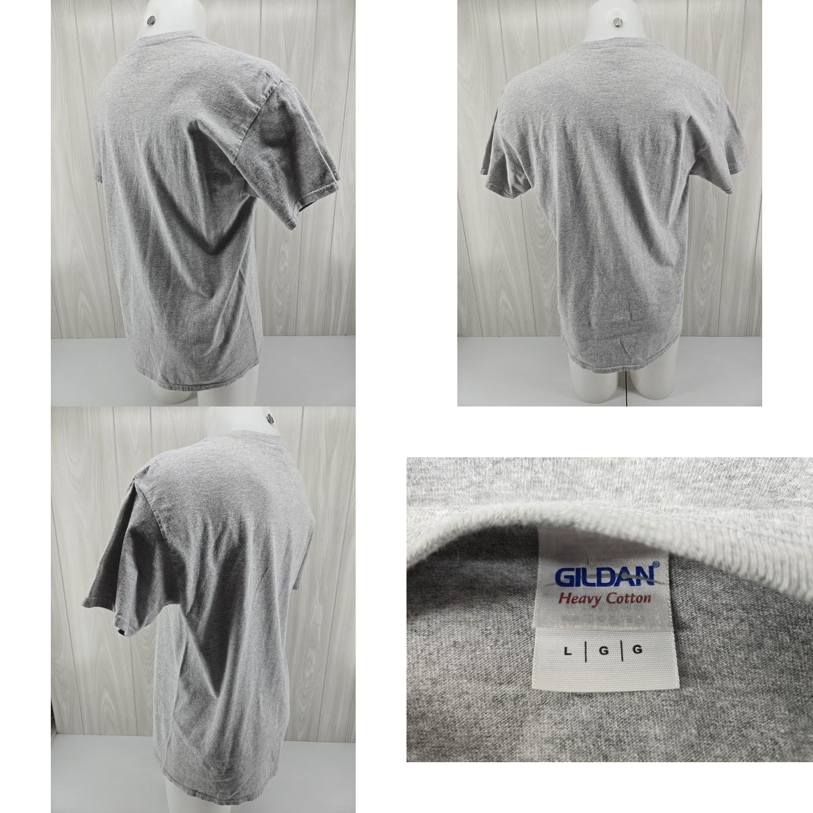 Gildan VINTAGE Monticello Charlottesville VA Gray T Shirt Large Gildan Men Short Sleeve Crew Neck Graphic Print Shirt Size US L / EU 52-54 / 3 - 8 Thumbnail