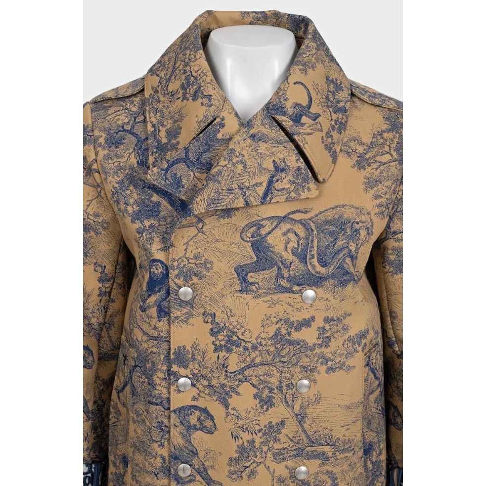 Dior Christian Dior Brown Signature Print Trench Coat Sz. 36 Size XS / US 0-2 / IT 36-38 - 4 Thumbnail