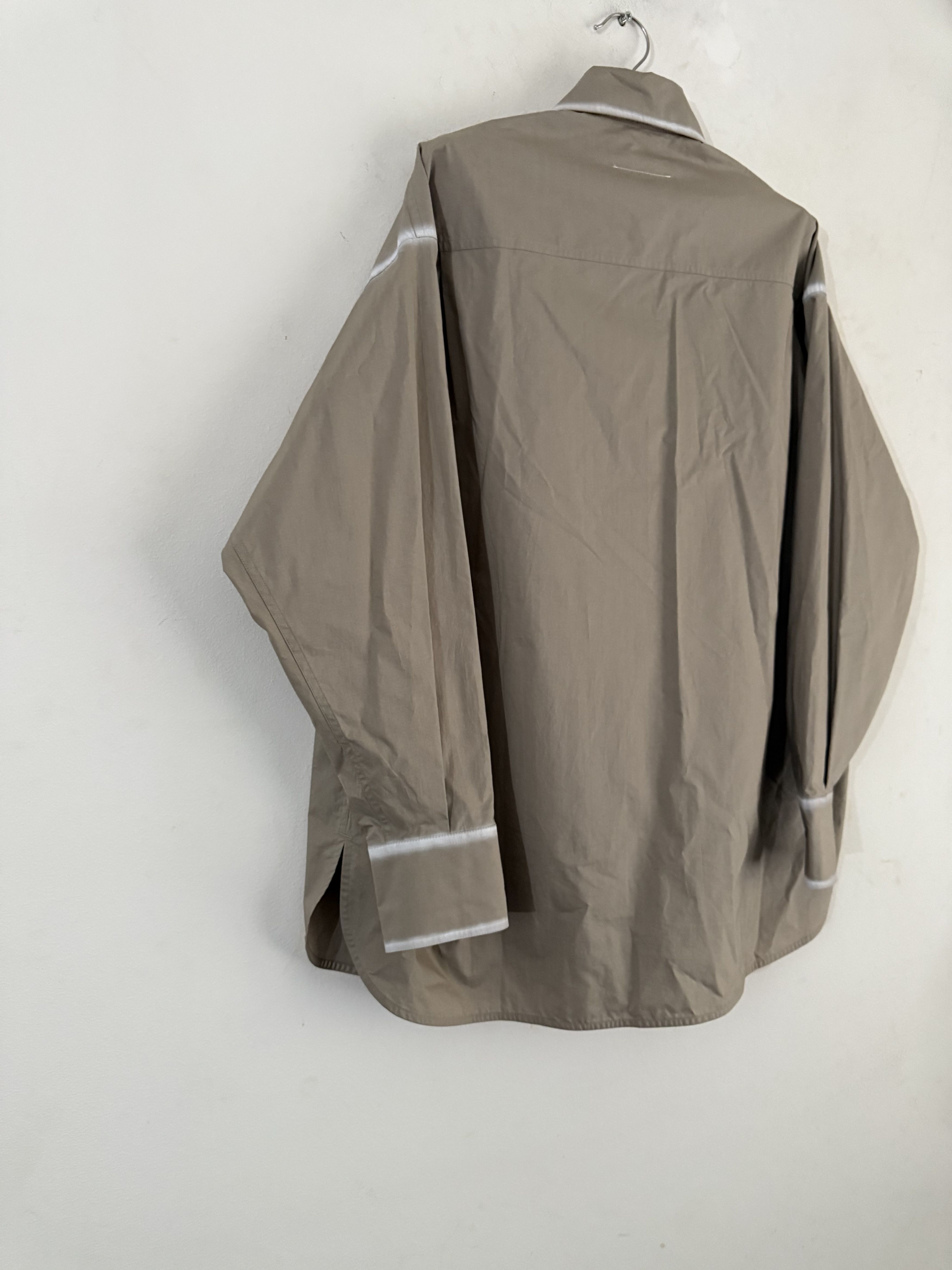 Maison Margiela BNWT Margiela contrasting-trim poplin shirt Size US M / EU 48-50 / 2 - 5 Thumbnail