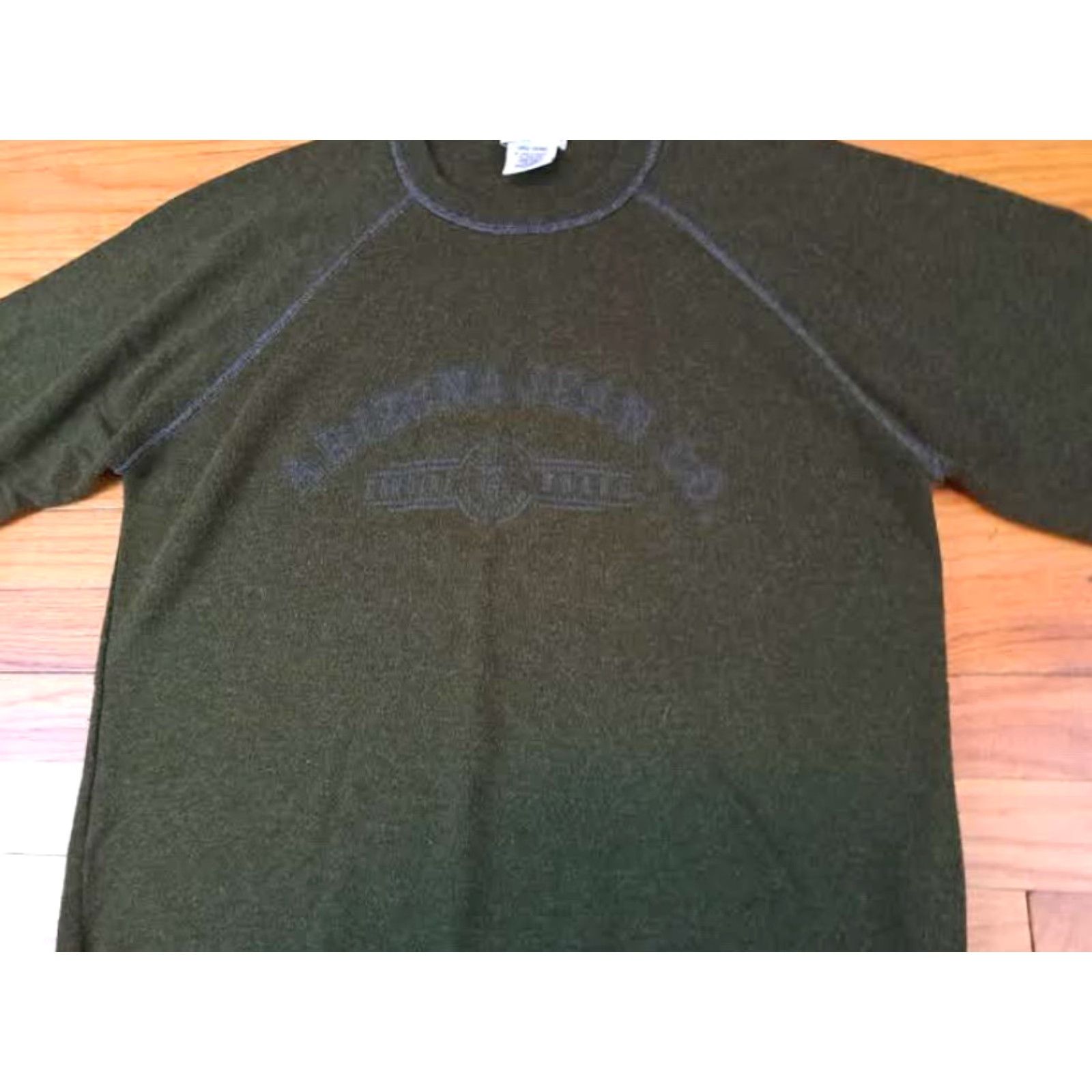 Vintage VINTAGE Arizona Jeans Sweater Unisex Adults L Dark Green Knit Crew Neck Wool Acrylic Pullover USA Made 25in Long 22in Pit to Pit Size US L / EU 52-54 / 3 - 2 Thumbnail