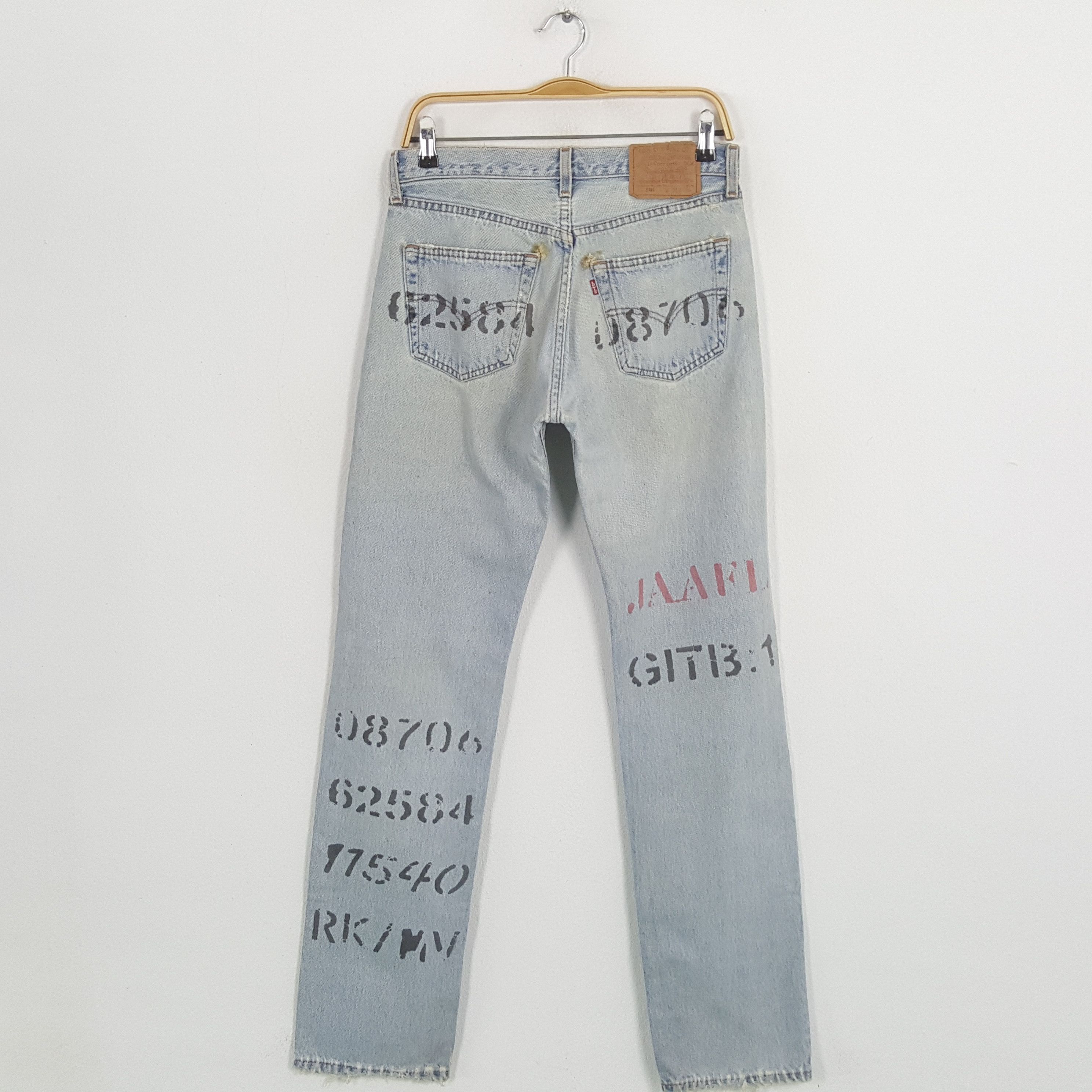 Levi's × Levi's Vintage Clothing Vintage LEVI'S Kurt Cobain Distressed Patchwork Style Jeans Size US 29 - 4 Thumbnail