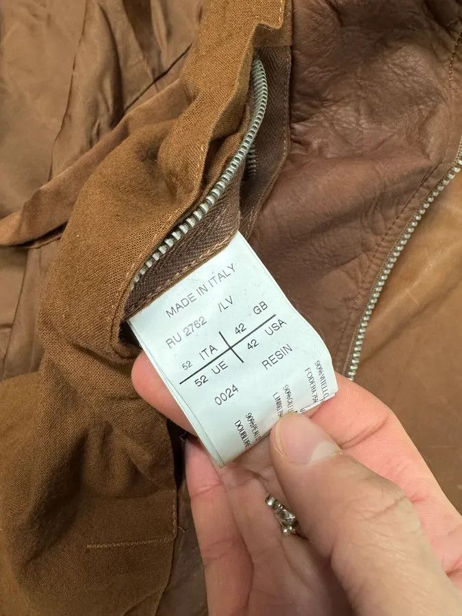 Rick Owens FW2008 Rick Owens Bordeaux Asymmetrical Leather Jacket Size US L / EU 52-54 / 3 - 11 Thumbnail