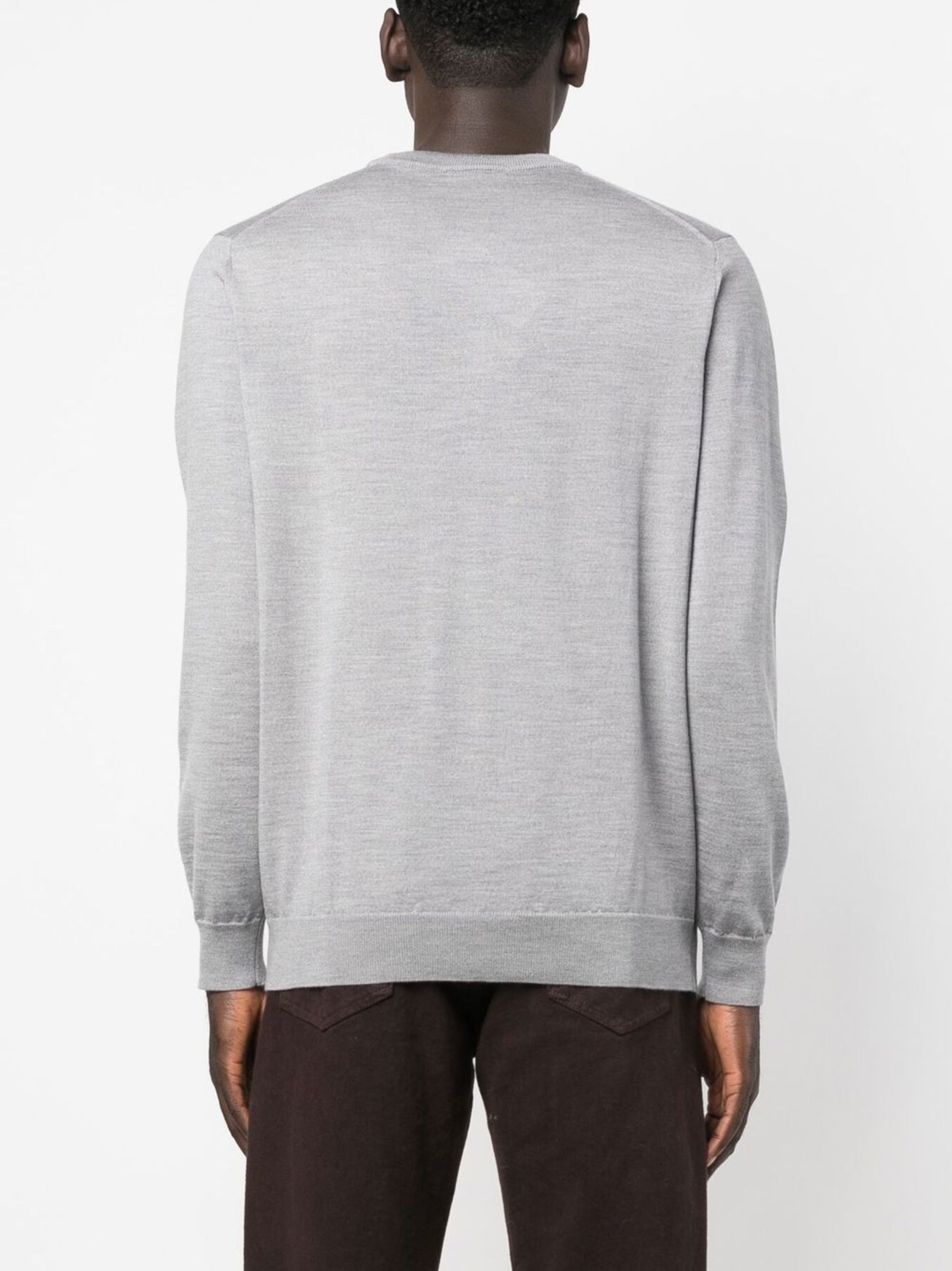 Lacoste o1s22i1n1124 Wool Crewneck Pullover Sweater in Grey Size US XXL / EU 58 / 5 - 4 Thumbnail