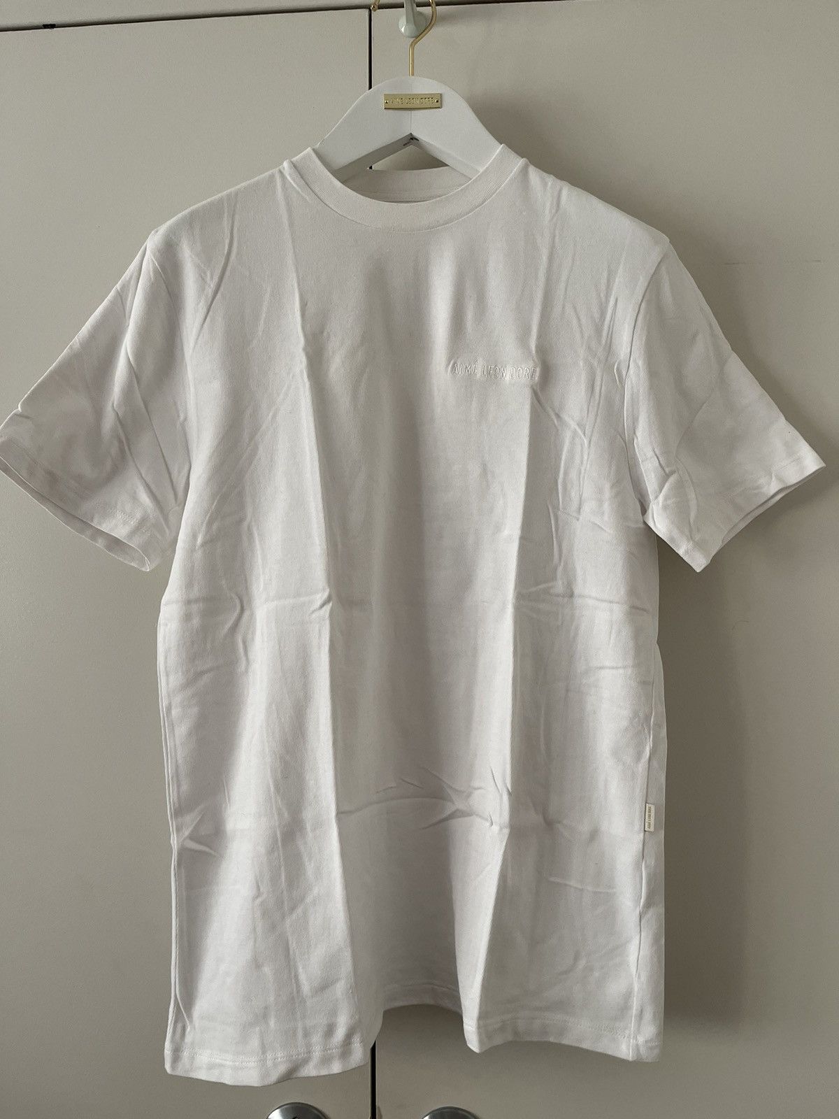 Aime Leon Dore ALD tonal logo tee shirt white medium Size US M / EU 48-50 / 2 - 1 Thumbnail