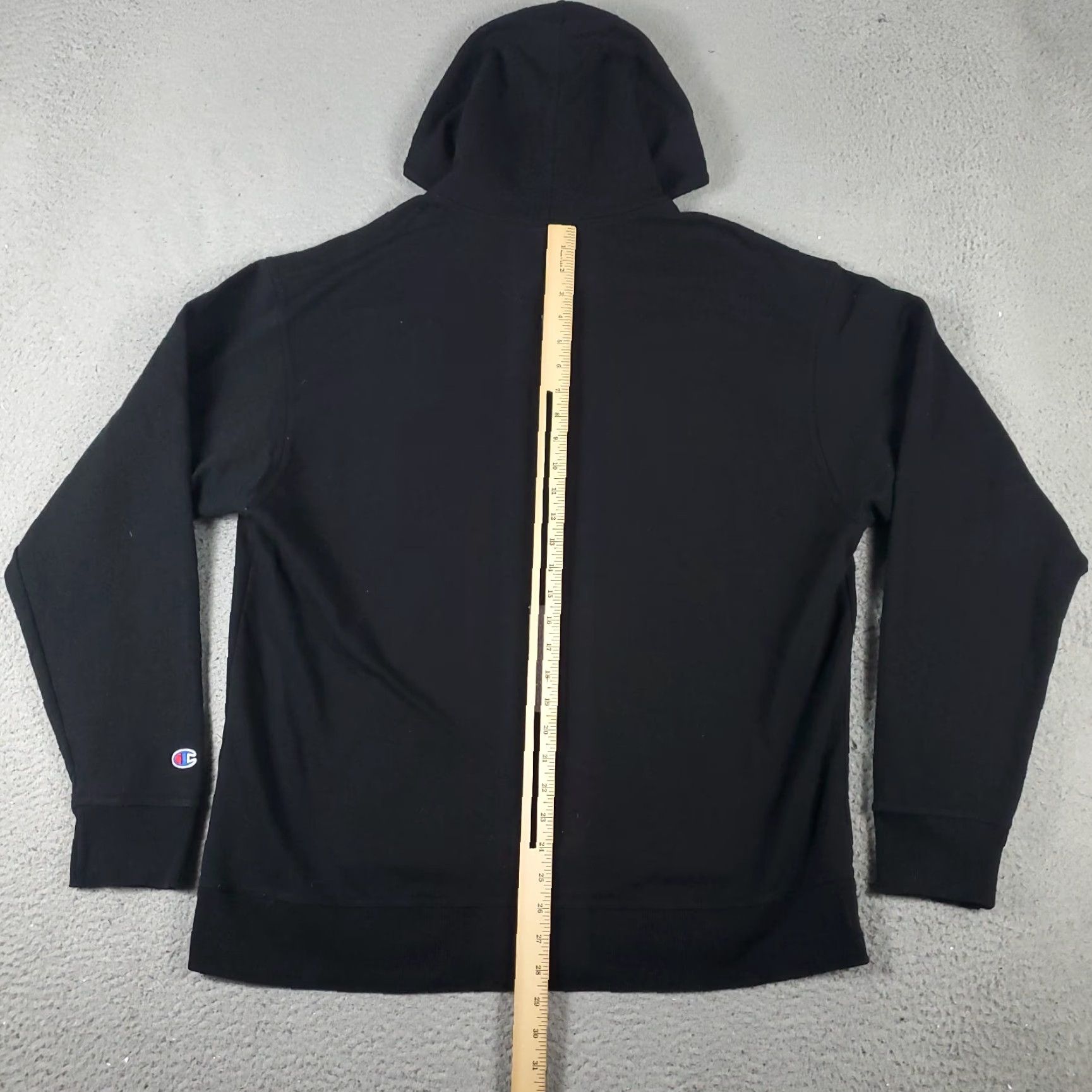 Champion Vintage Champion Men's Size XL Hoodie Pullover Black Knit Logo Casual Sweatshirt Size US XL / EU 56 / 4 - 6 Thumbnail