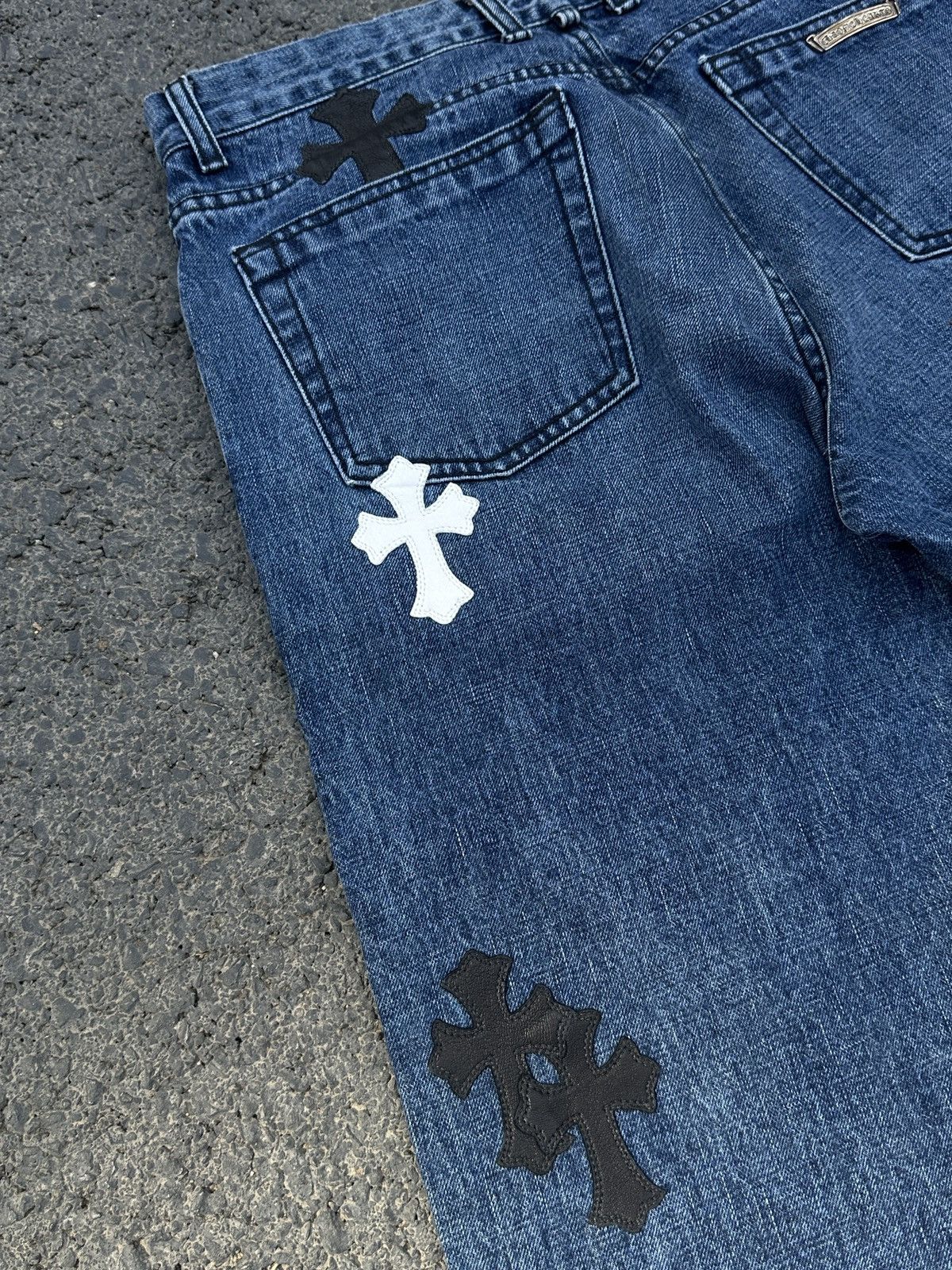 Chrome Hearts Chrome Hearts Blue Patch Jeans Size US 34 / EU 50 - 10 Thumbnail