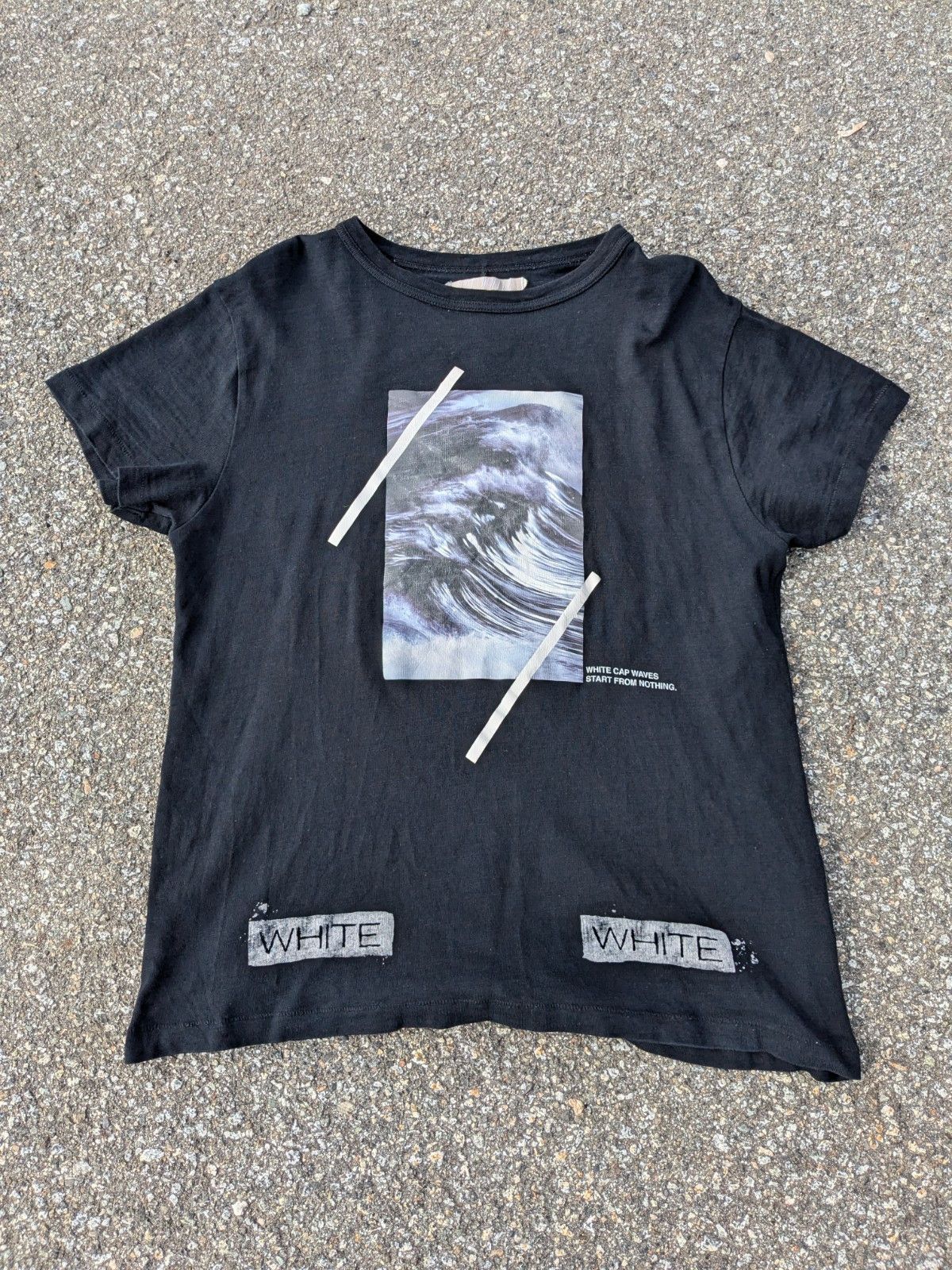Off-White Off White tshirt waves start from nothing Size Xs Size US XS / EU 42 / 0 - 1 Thumbnail