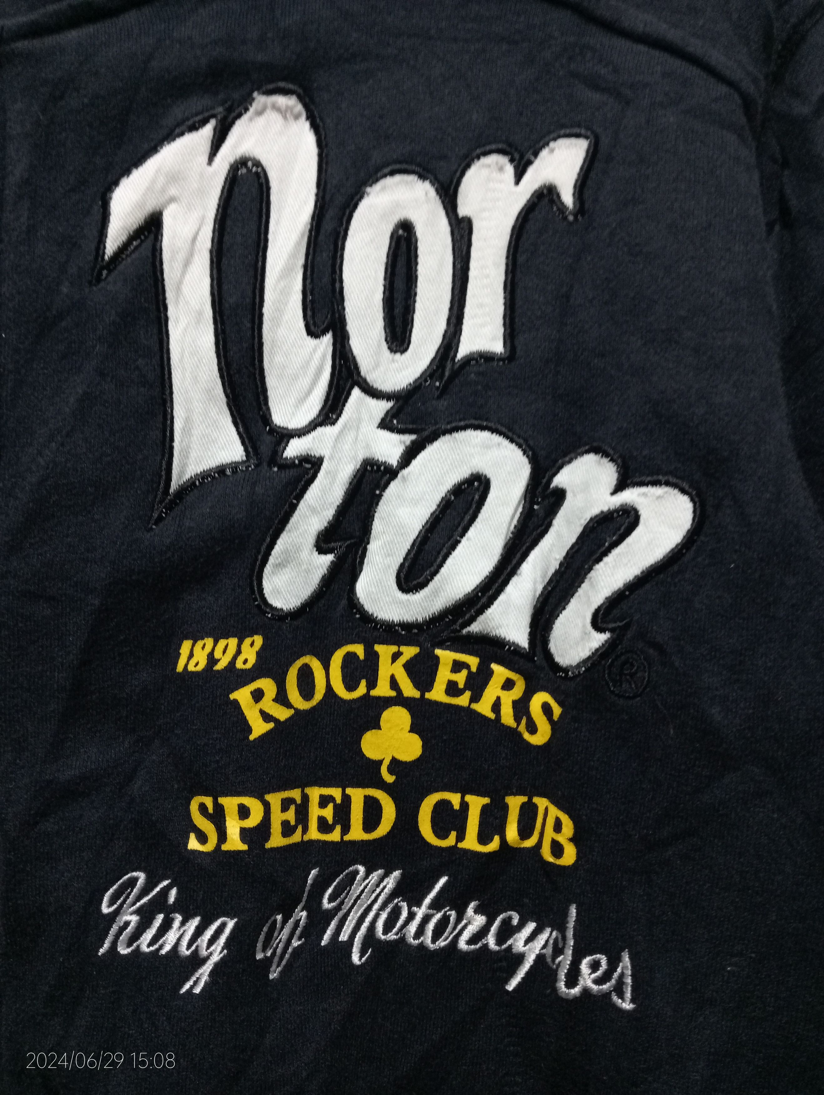 Norton Vintage Norton Motorcycles Speed Club Pullover Zipper Hoodie Size US L / EU 52-54 / 3 - 4 Thumbnail