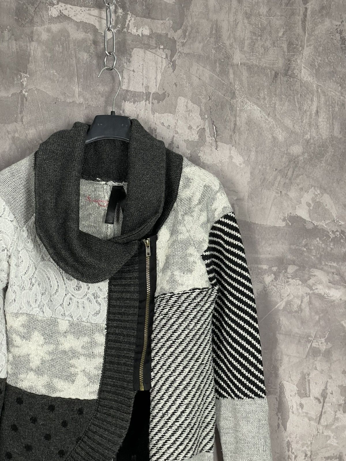 Desigual Desigual avant garde Y2K heavy cable knit cardigan sweater Size M / US 6-8 / IT 42-44 - 4 Thumbnail