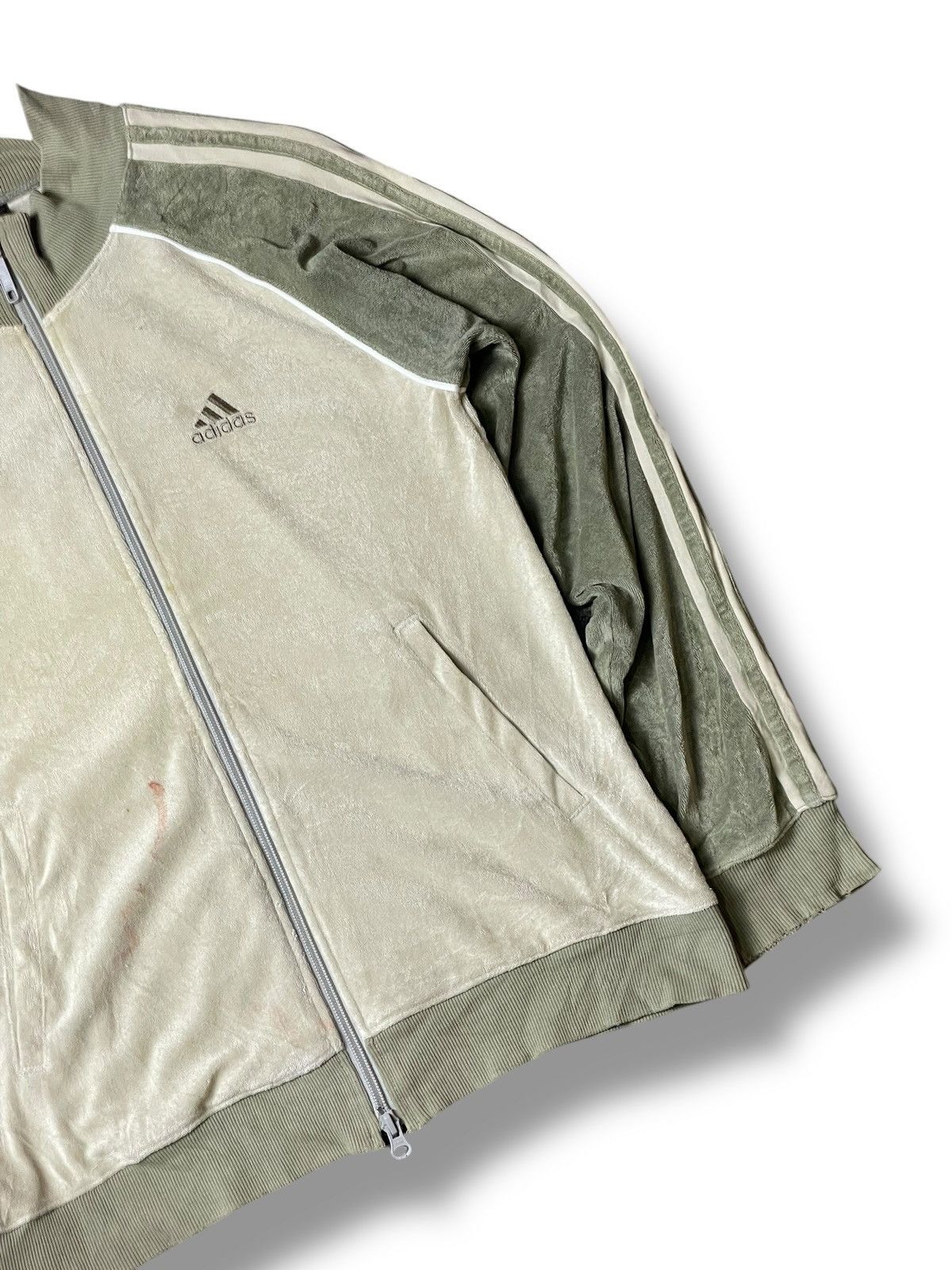Adidas × Vintage ADIDAS Fleece Track Sportswear Jacket (104) Size US S / EU 44-46 / 1 - 3 Thumbnail