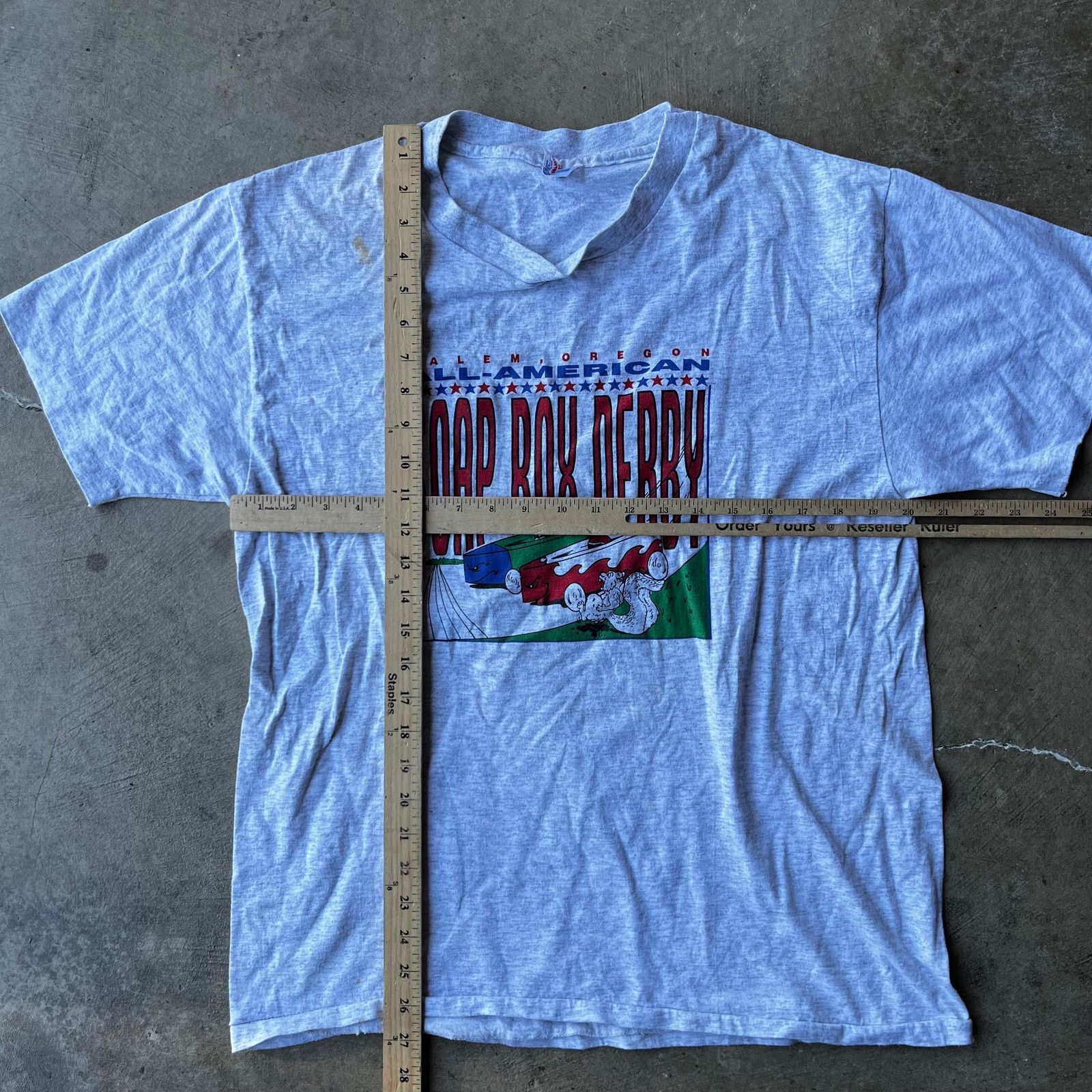 Vintage VINTAGE ALL-AMERICAN SOAP BOX DERBY SHIRT RACING LARGE 90S Size US L / EU 52-54 / 3 - 4 Thumbnail