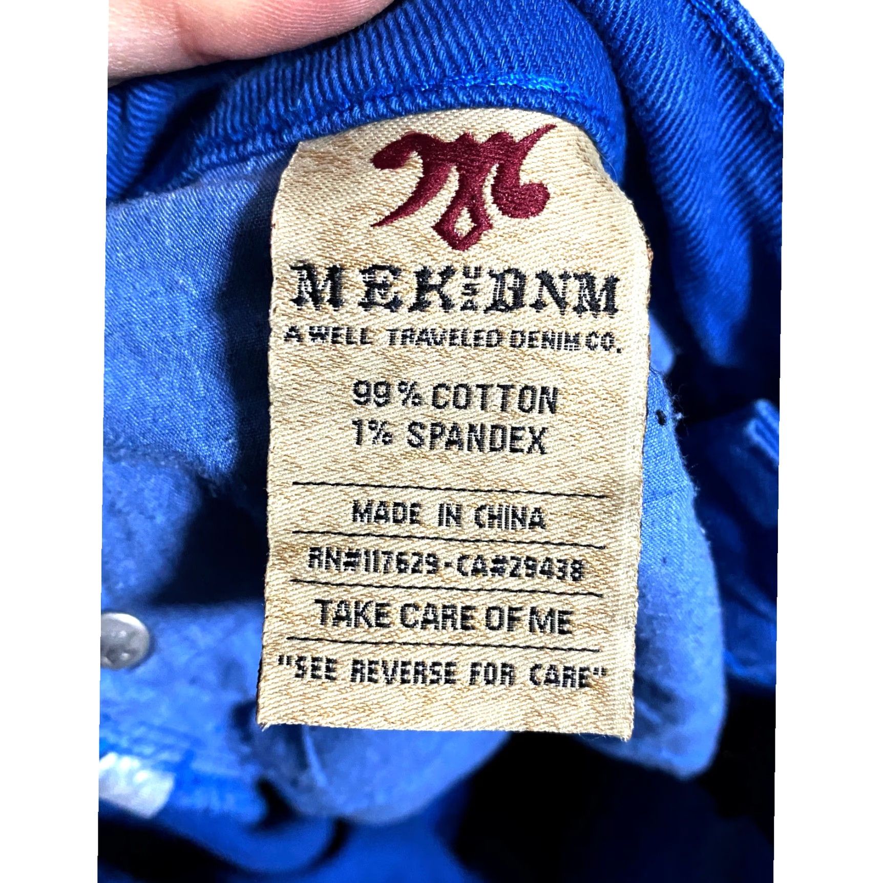 Denime Mek DNM Tyler Cigarette Jeans Womens 27x34 Denim Blue Stretch Casual Y2K Boho Jeans Womens 27x34 Denim Blue Stretch 5-Pocket Design Mens? Womens Size 27" / US 4 / IT 40 - 7 Thumbnail
