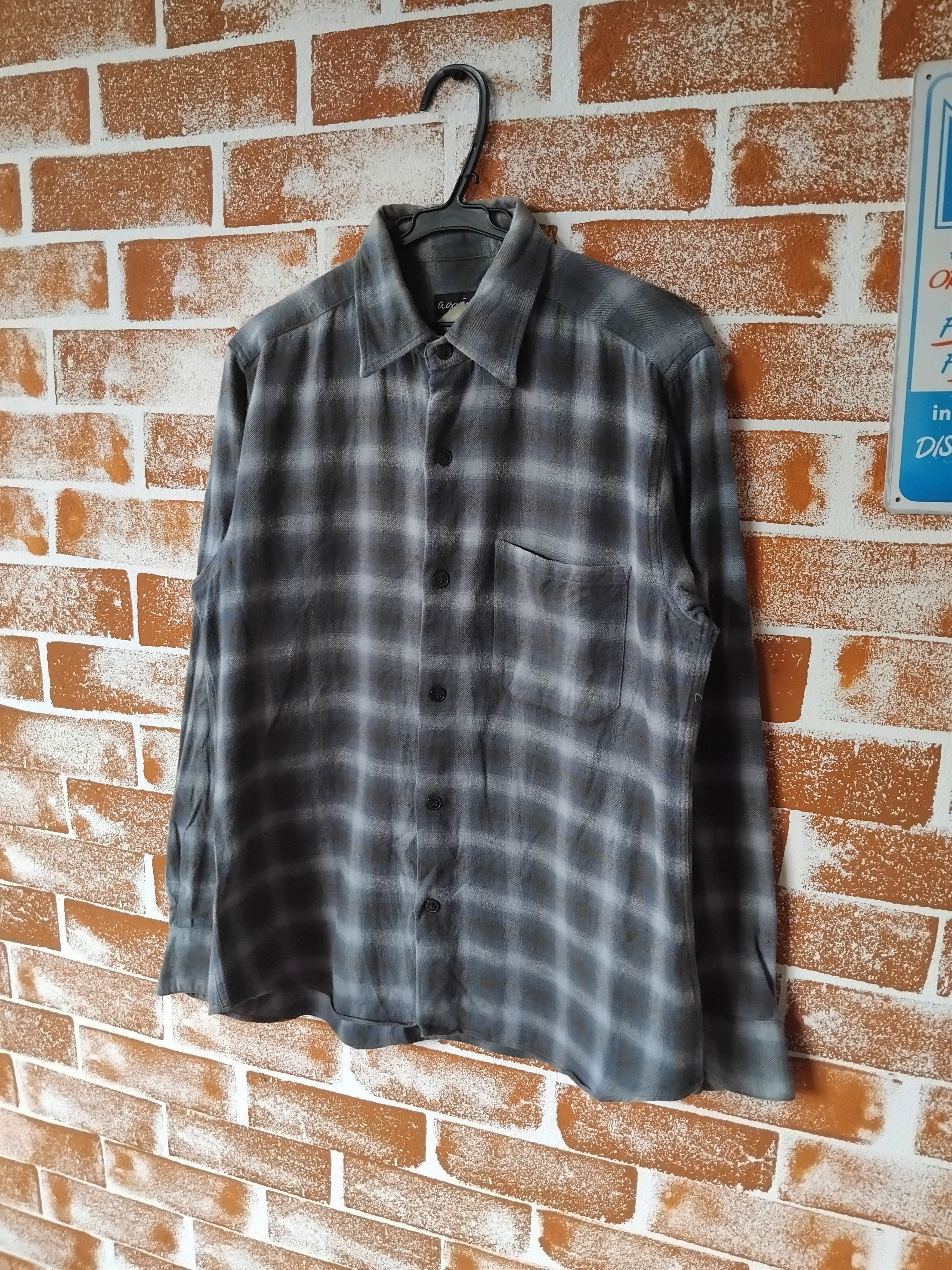 agnes b. 💥Agnes B checkered purple flannel shirt Size US M / EU 48-50 / 2 - 6 Thumbnail