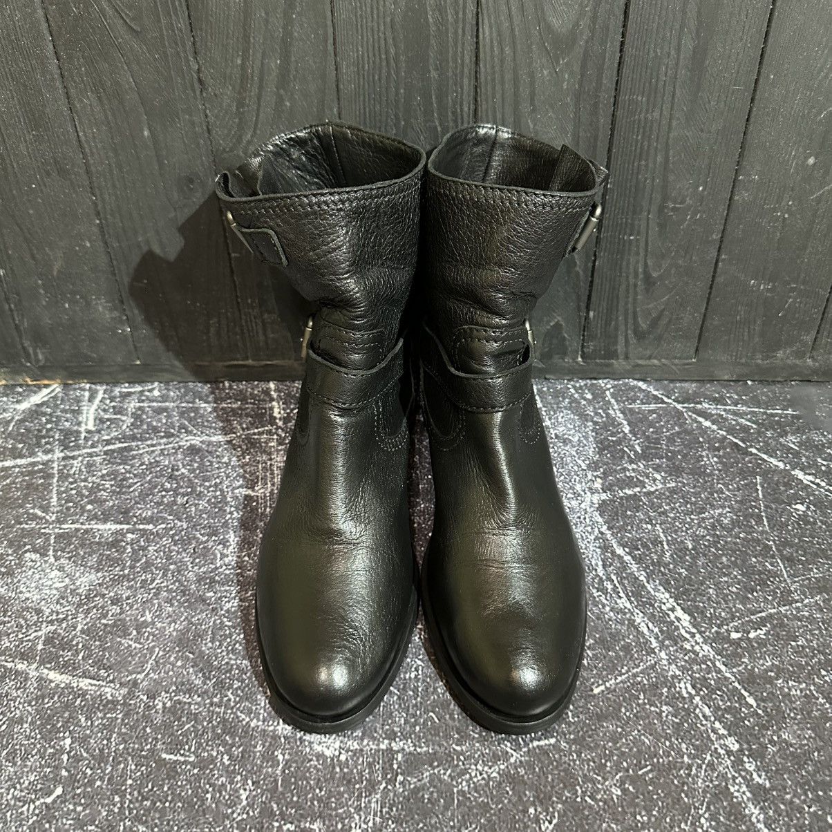 Prada PRADA Women’s Leather Black Biker Boots Size 39.5 Size US 9.5 / IT 39.5 - 6 Thumbnail