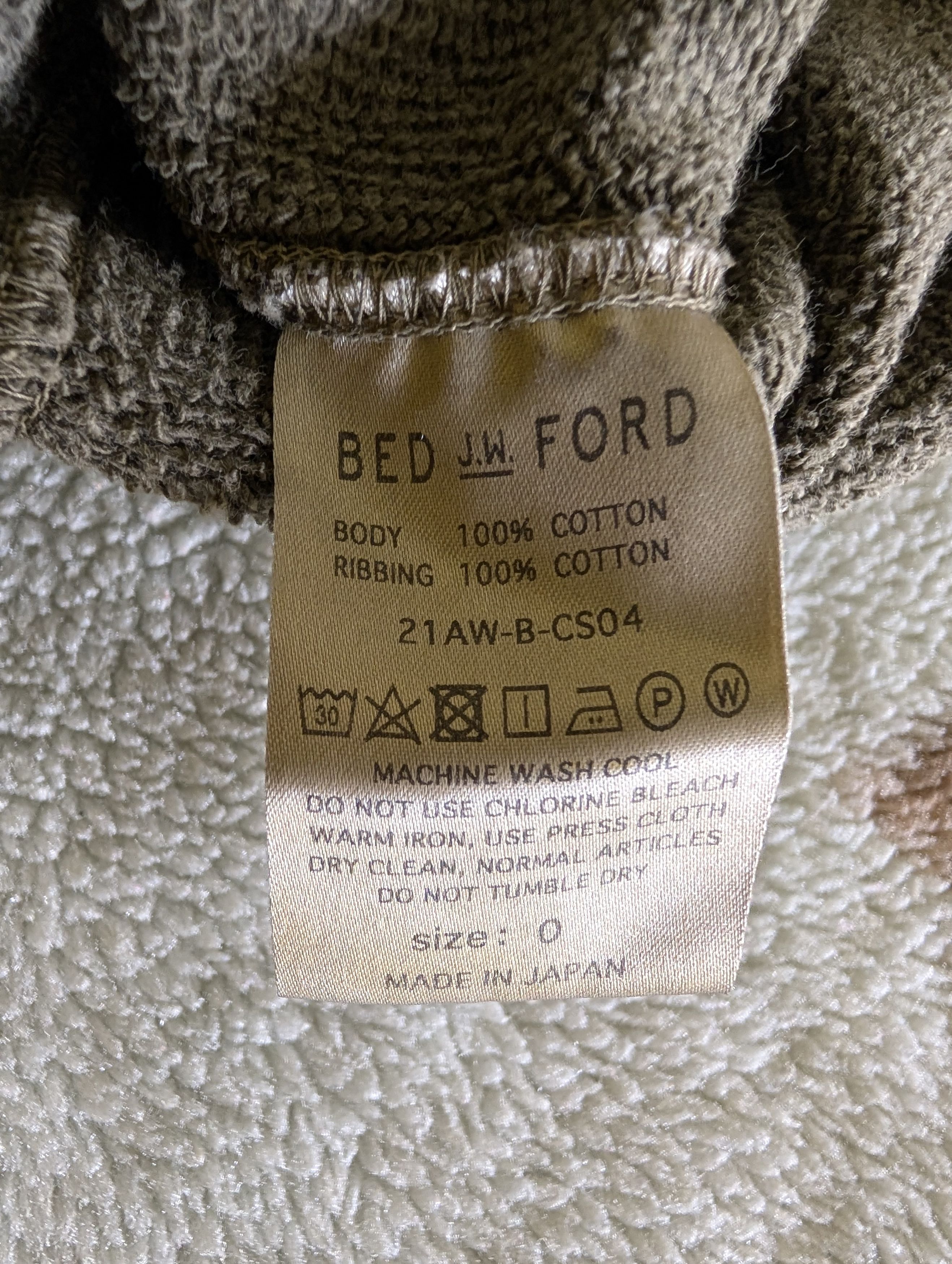 Bed j.w. Ford Garment Dyed Sweatshirt Size US XS / EU 42 / 0 - 3 Thumbnail