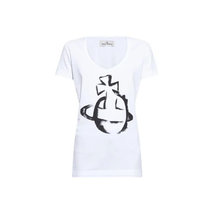 Vivienne Westwood Vivienne Westwood Logo Printed Short Sleeve T-Shirt 0079 Size S / US 4 / IT 40 - 1 Thumbnail
