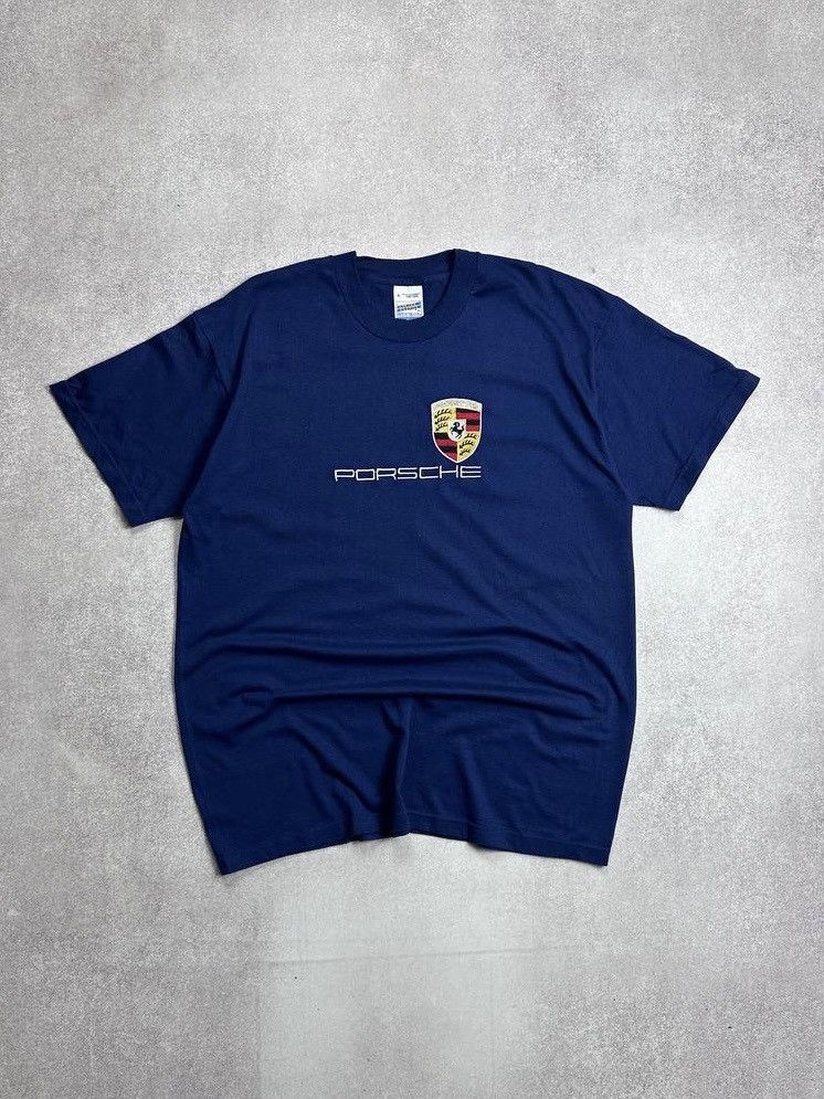 Porsche Design Vintage 90s Porsche Screen Stars Boxy T-shirt XL Size US XL / EU 56 / 4 - 1 Thumbnail