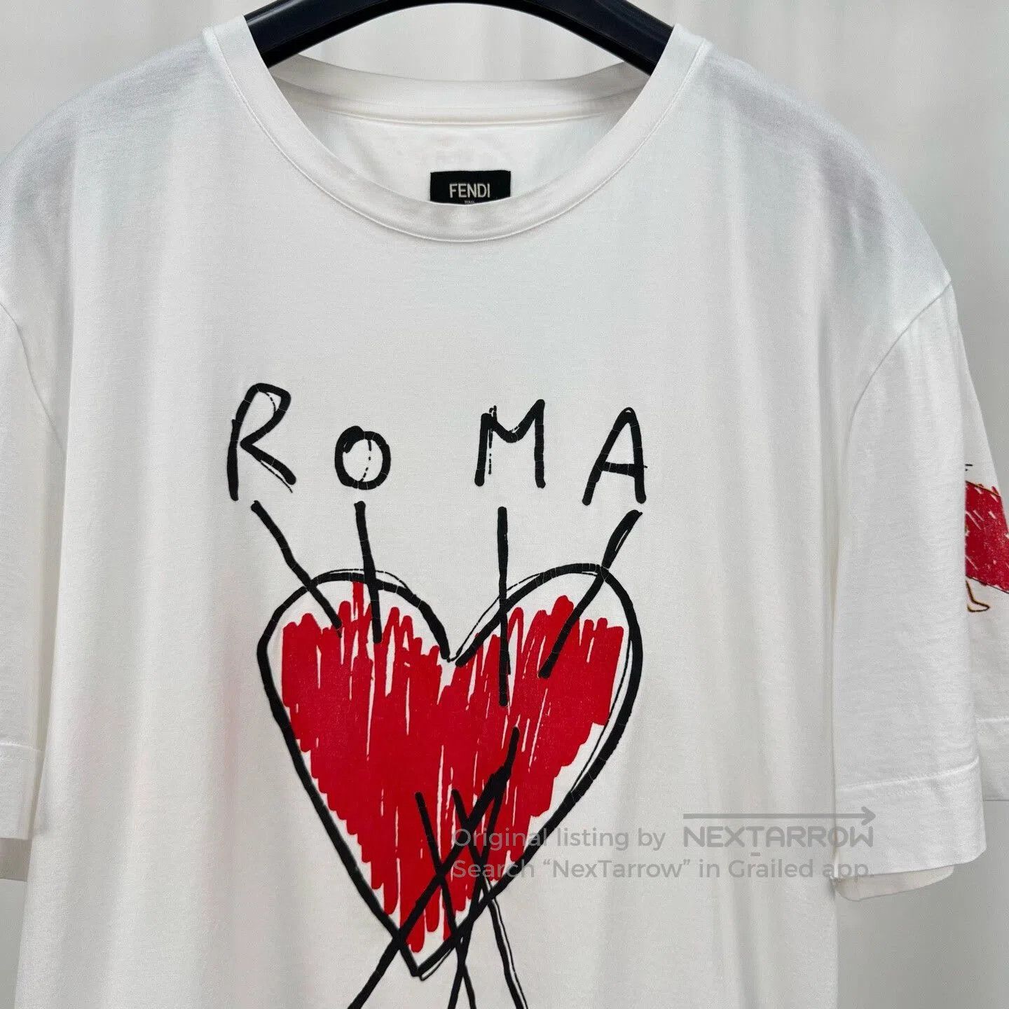 Fendi Fendi Heart Print Letter Short-Sleeve. Size S / US 4 / IT 40 - 3 Thumbnail