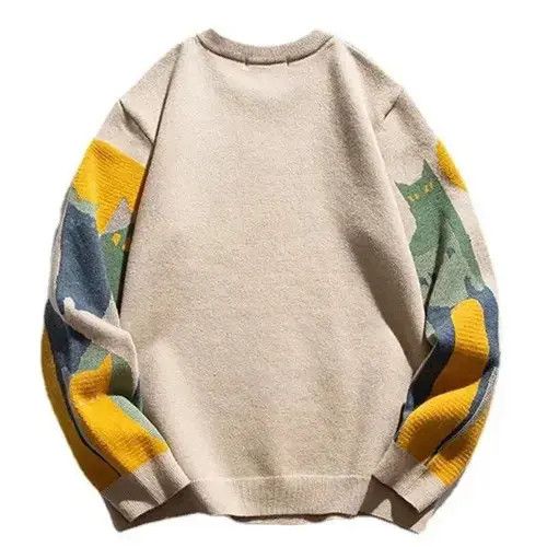 Vintage Autumn Knitted Sweater Size US L / EU 52-54 / 3 - 3 Thumbnail