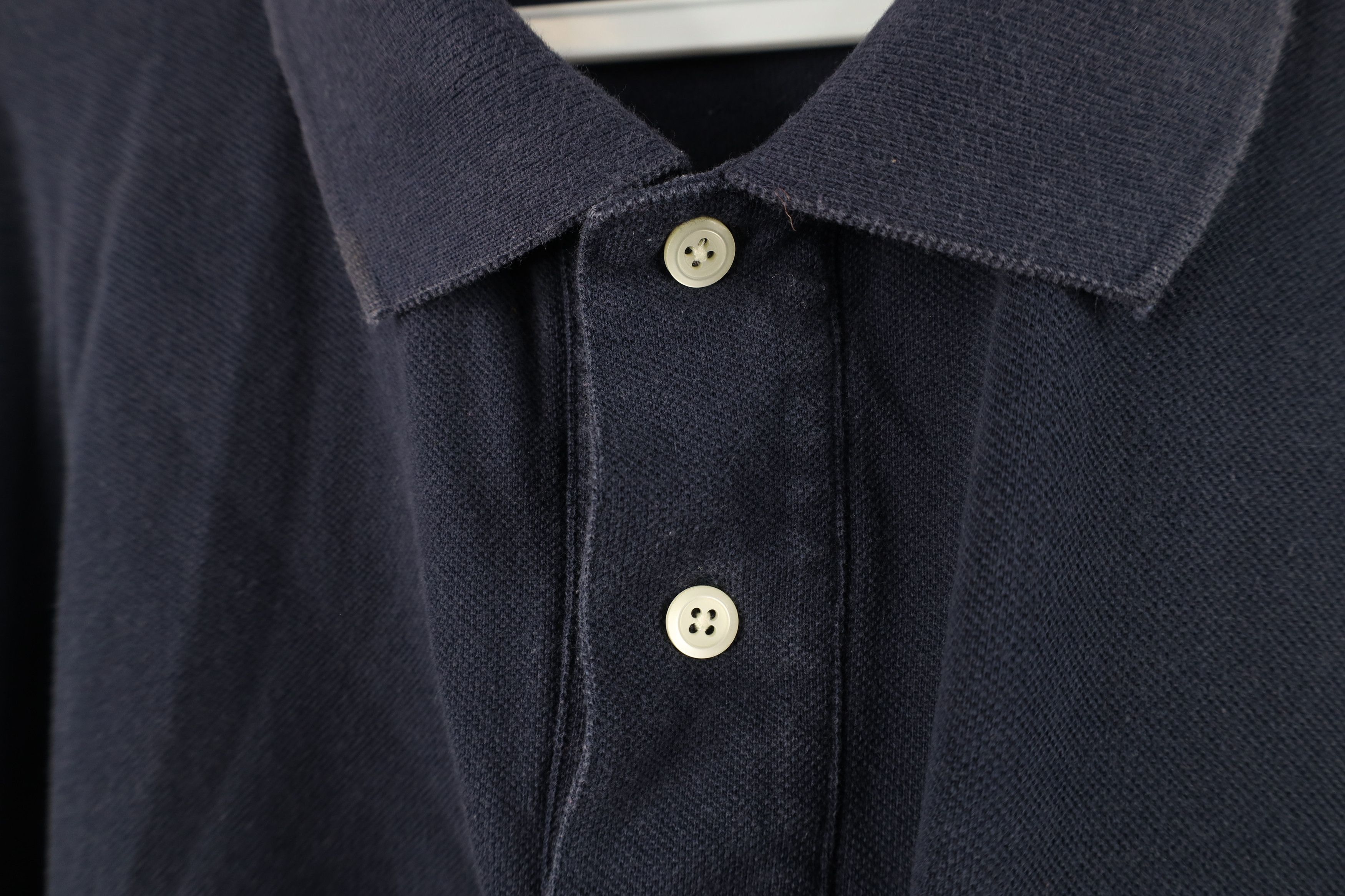Nautica Vintage 90s Nautica Long Sleeve Rugby Polo Shirt Blue Size US L / EU 52-54 / 3 - 5 Thumbnail