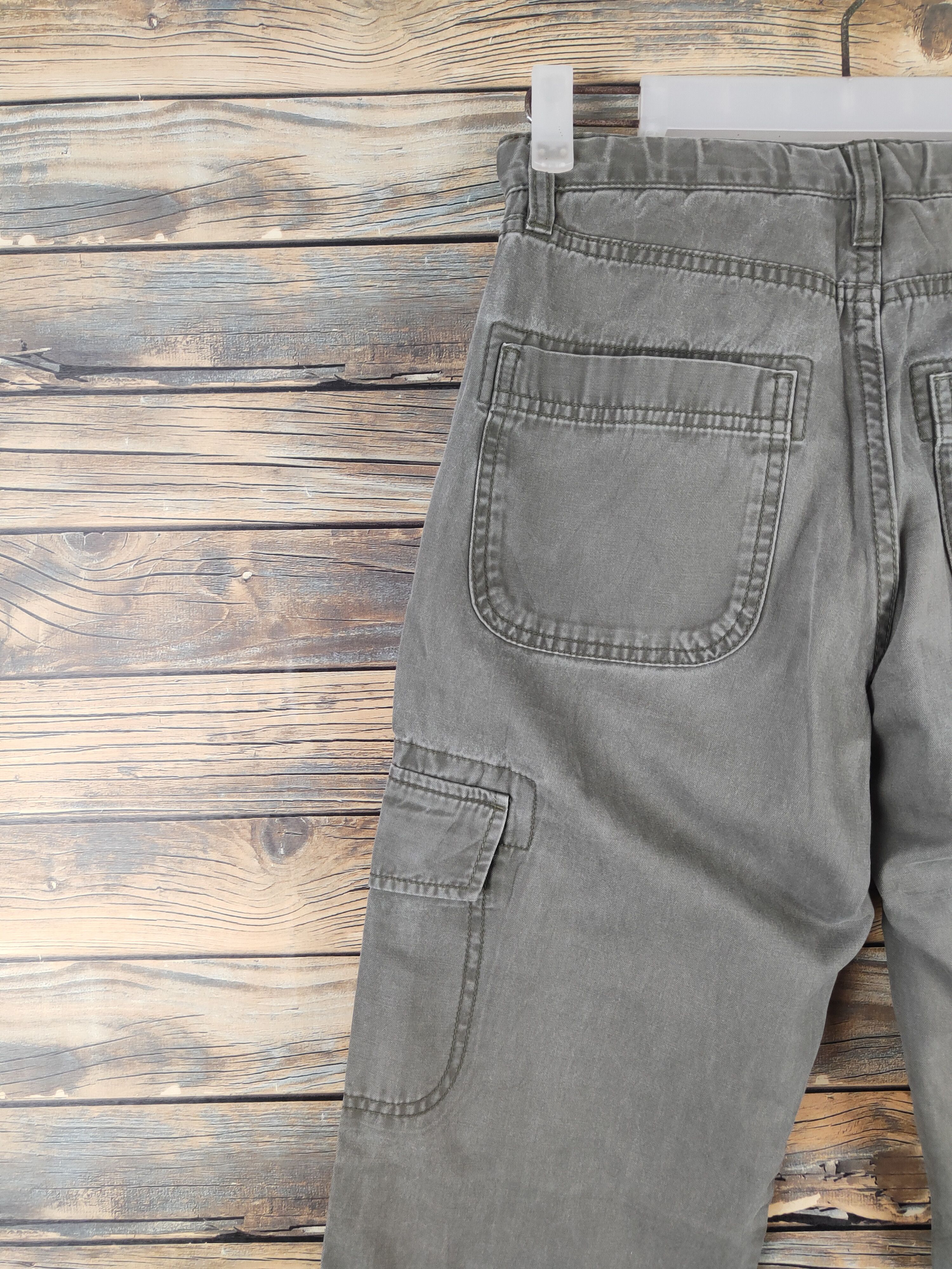 Japanese Brand DL Uniqlo Olive Multipocket Tactical Cargo Pants #508 Size US 26 / EU 42 - 8 Thumbnail