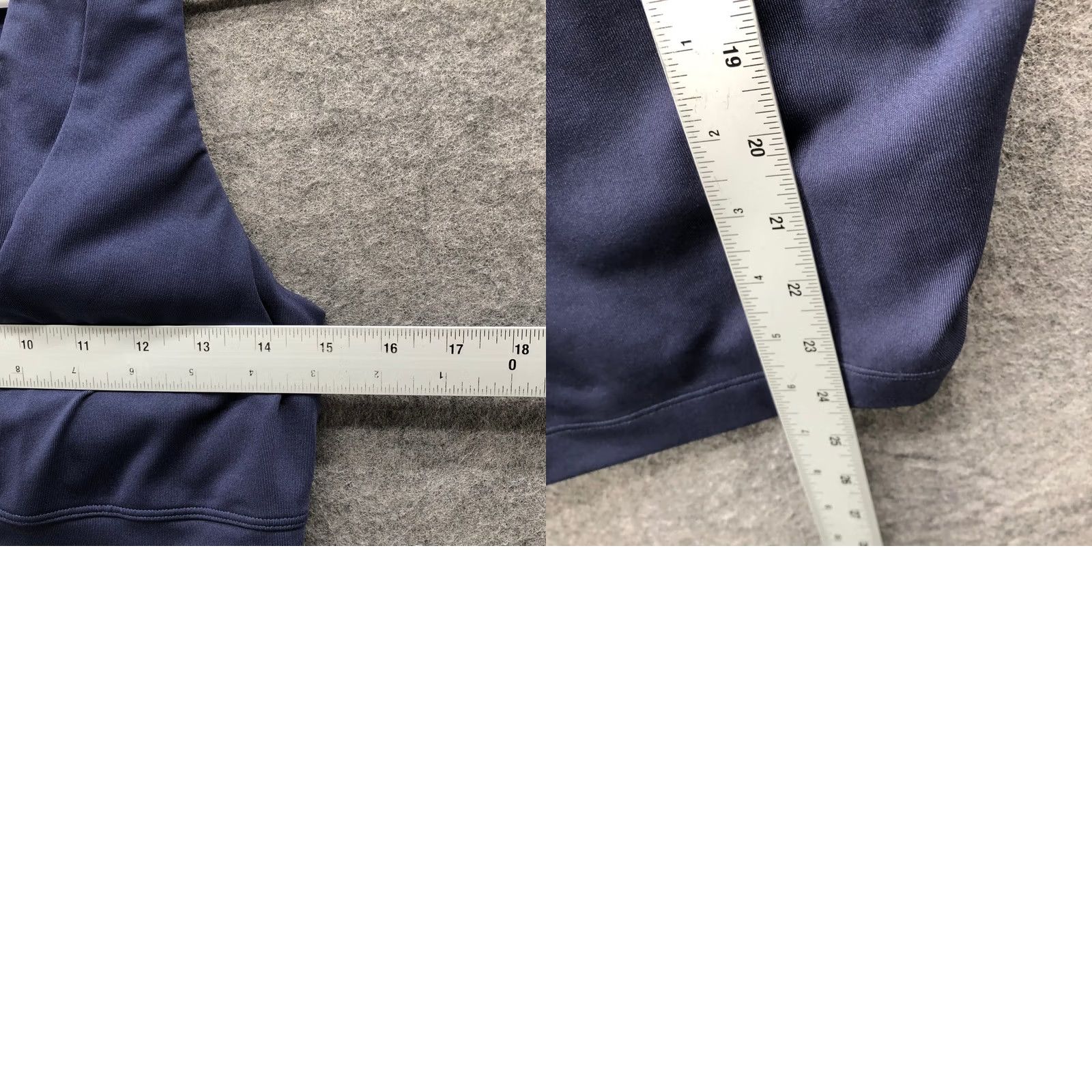Athleta Athleta V-Neck Support Tank Top Womens 36B Empire Navy Ruched Built in Bra Size XS / US 0-2 / IT 36-38 - 8 Thumbnail