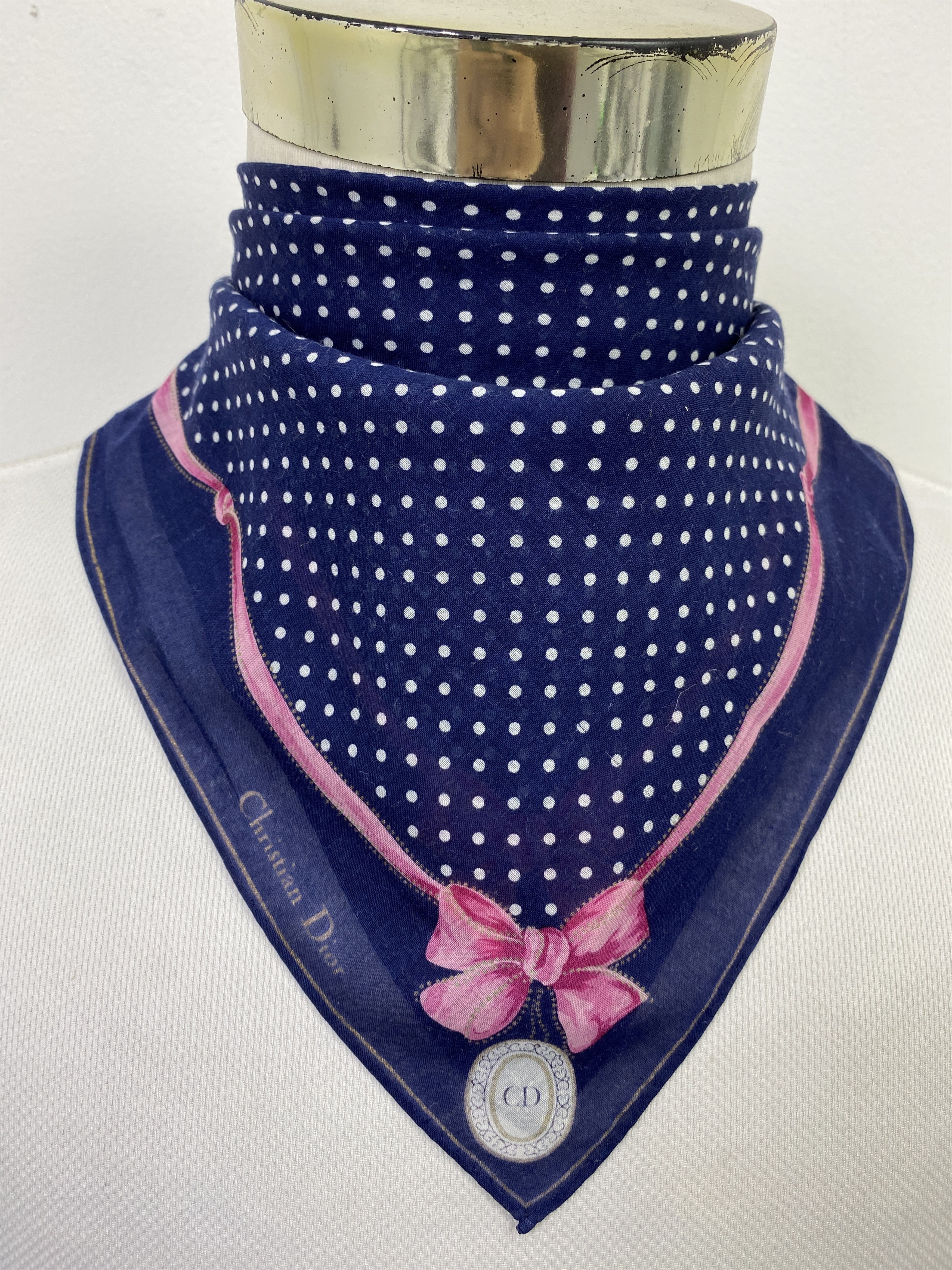 Christian Dior Monsieur Vintage Christian Dior Handkerchief / Neckerchief KT0060 Size ONE SIZE - 2 Thumbnail