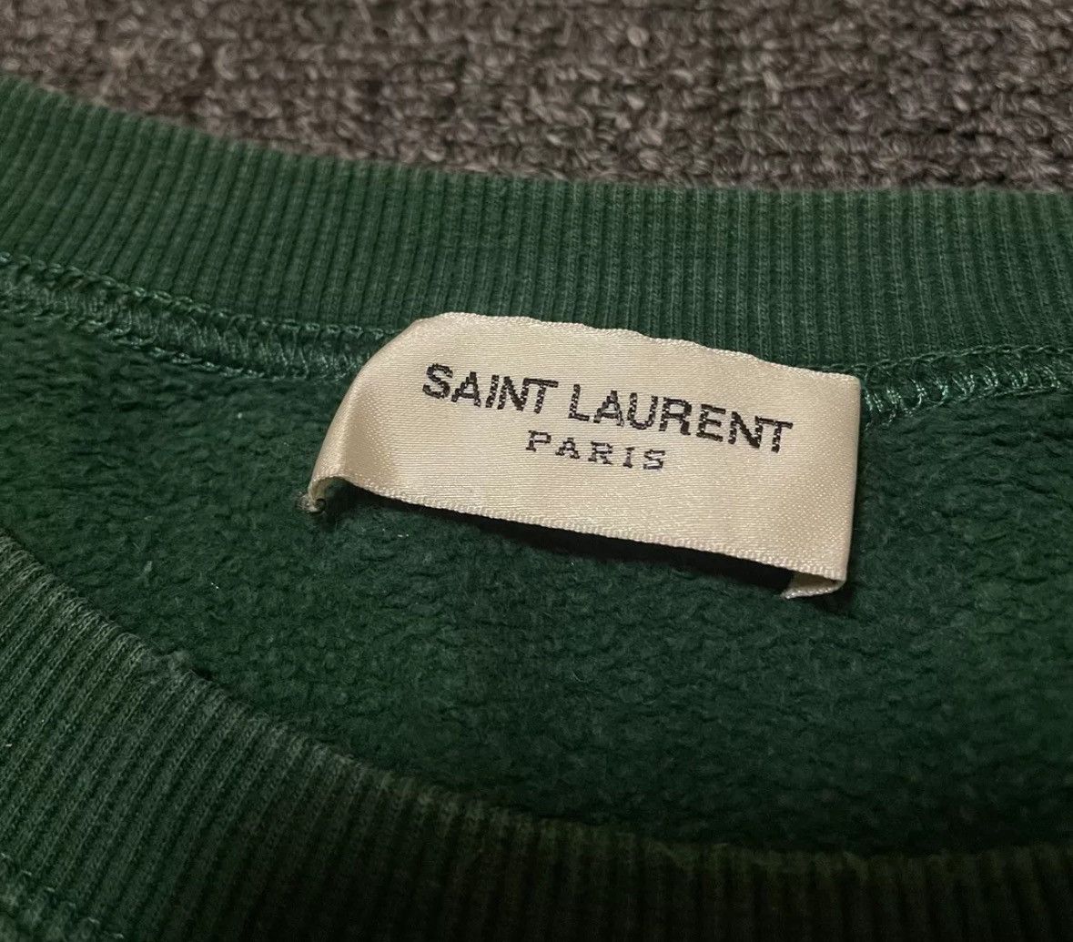 Saint Laurent Paris × Yves Saint Laurent Saint Laurent Men's Green Hoodie 2412-Nextarrow Size US M / EU 48-50 / 2 - 4 Thumbnail