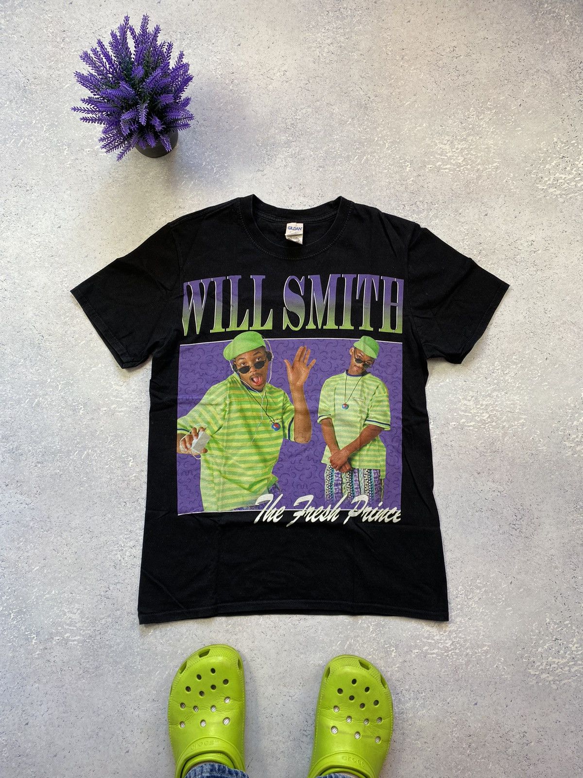 Other Will Smith Men’s Black T-shirt With Big Print Logo Medium Size US M / EU 48-50 / 2 - 2 Thumbnail