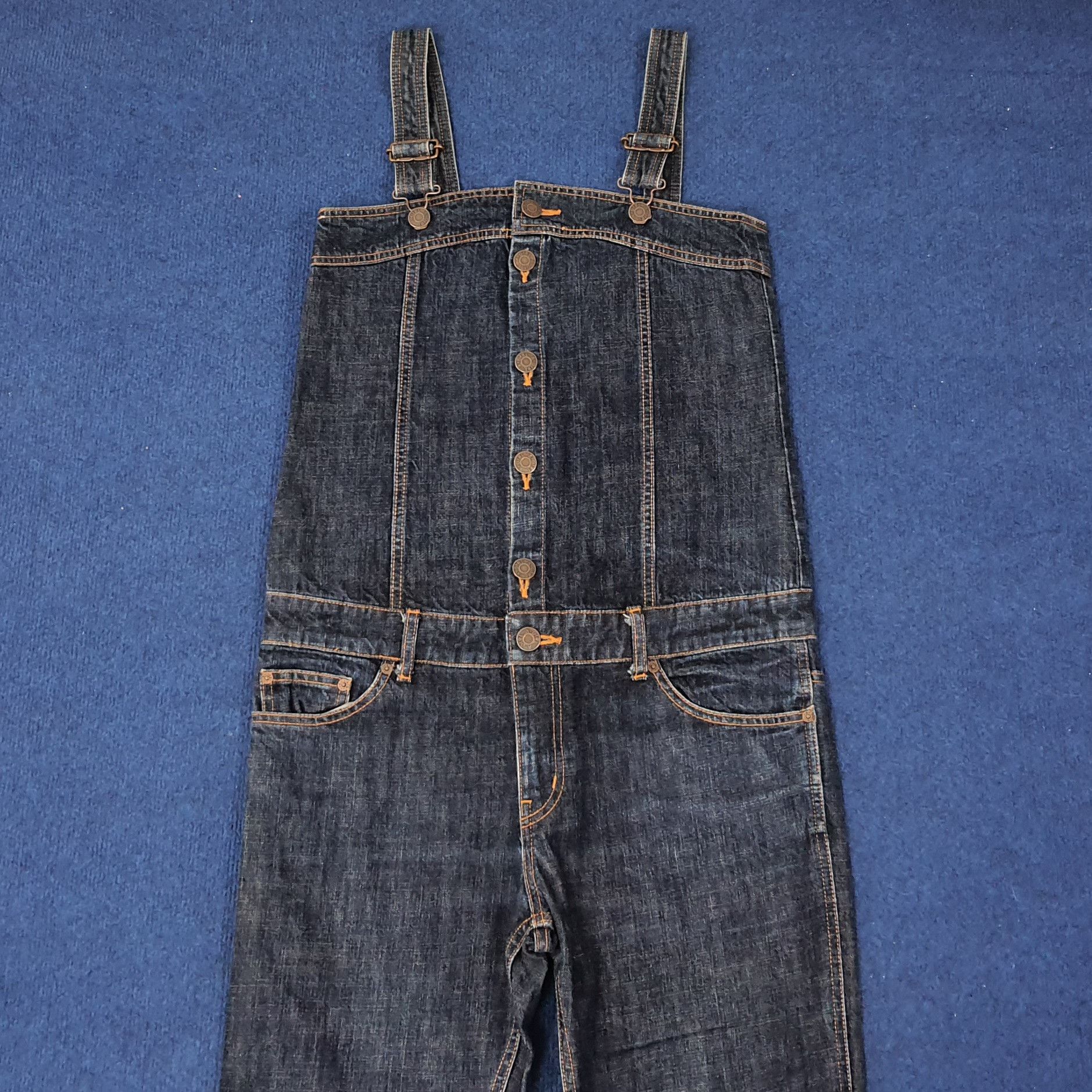 Other Vintage X-Girl Japan Streetwear Denim Jumpsuit C235N20 Size 36" / US 14 / IT 50 - 2 Thumbnail