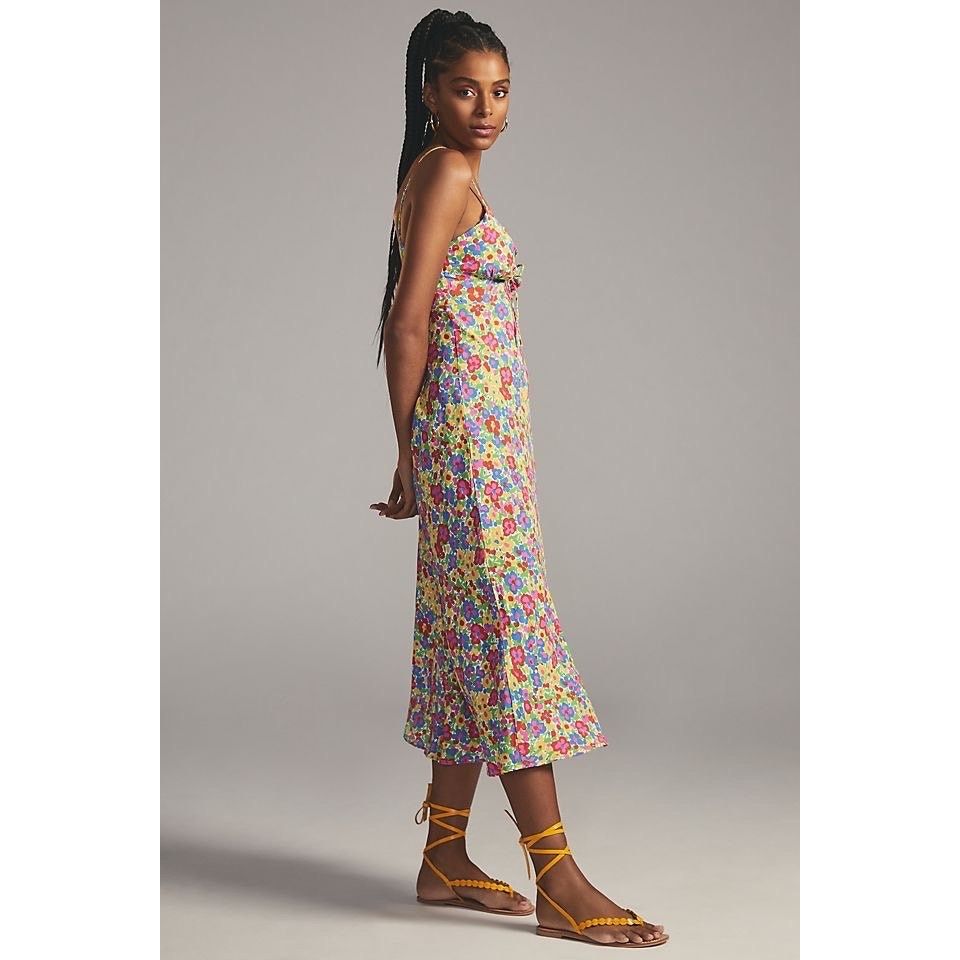 Anthropologie Anthropologie Faithfull the Brand Floral Pop Midi Dress Size M / US 6-8 / IT 42-44 - 8 Thumbnail