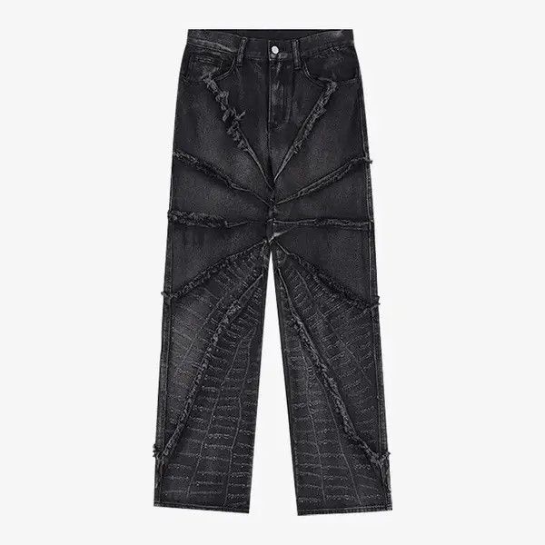 Other Opium Stacked Embroidered Denim Jeans Size US 30 / EU 46 - 6 Thumbnail