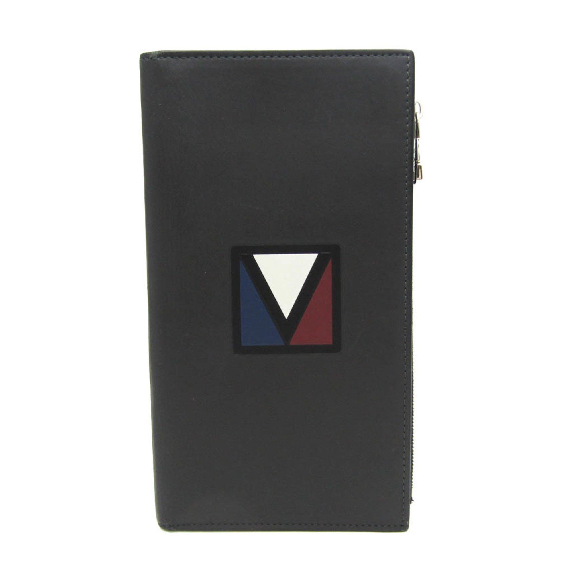Louis Vuitton Louis Vuitton E-Zip Long V-Line M61259 Men's Cowhide Long Wallet (bi-fold) Black Size ONE SIZE - 1 Thumbnail