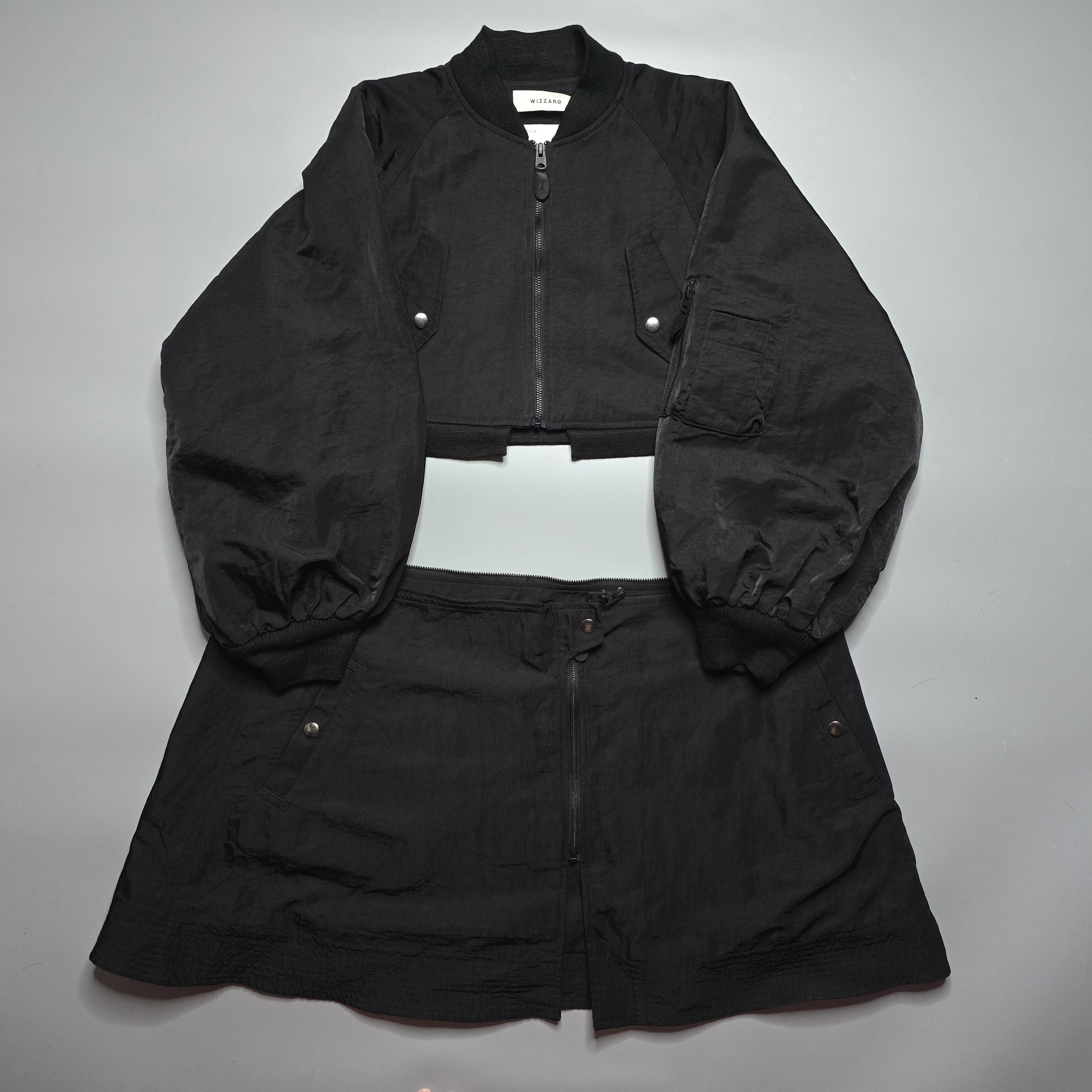 Japanese Brand Wizzard - Detachable Bomber Jacket (2in1) Size M / US 6-8 / IT 42-44 - 4 Thumbnail